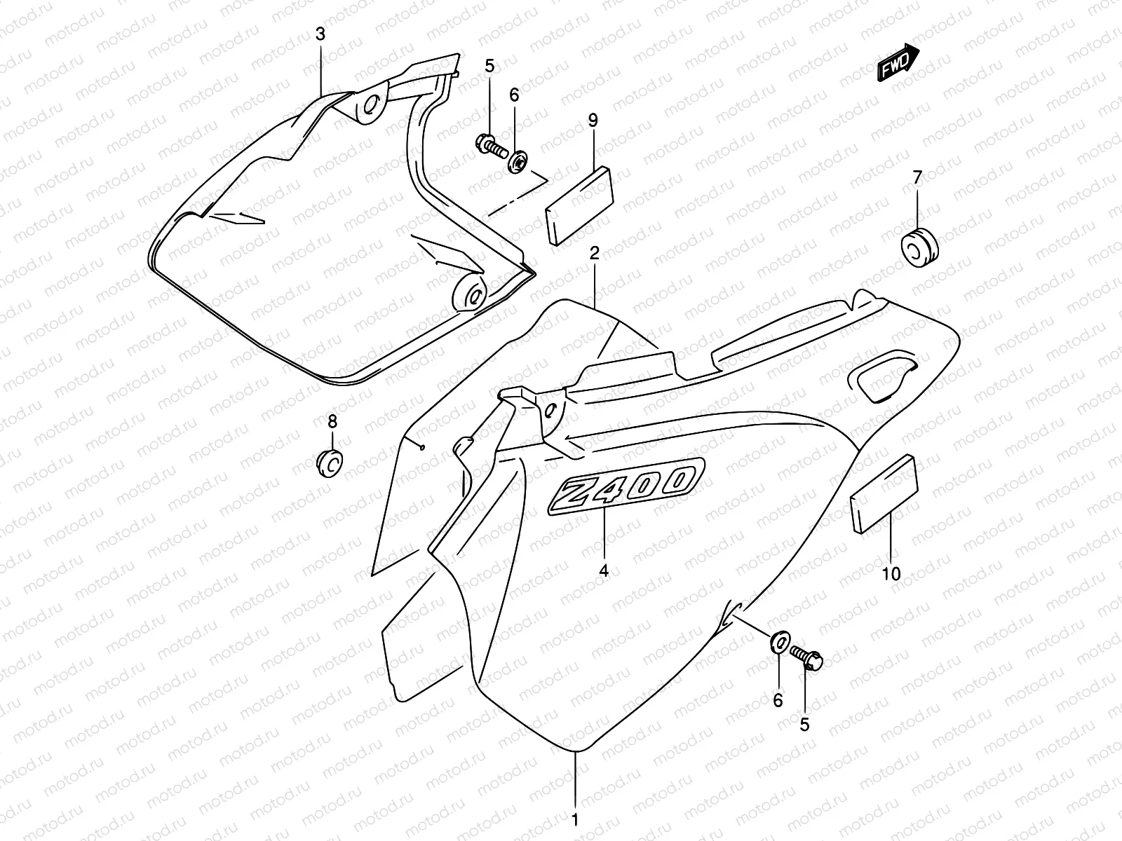 38A - FRAME COVER (MODEL K1)