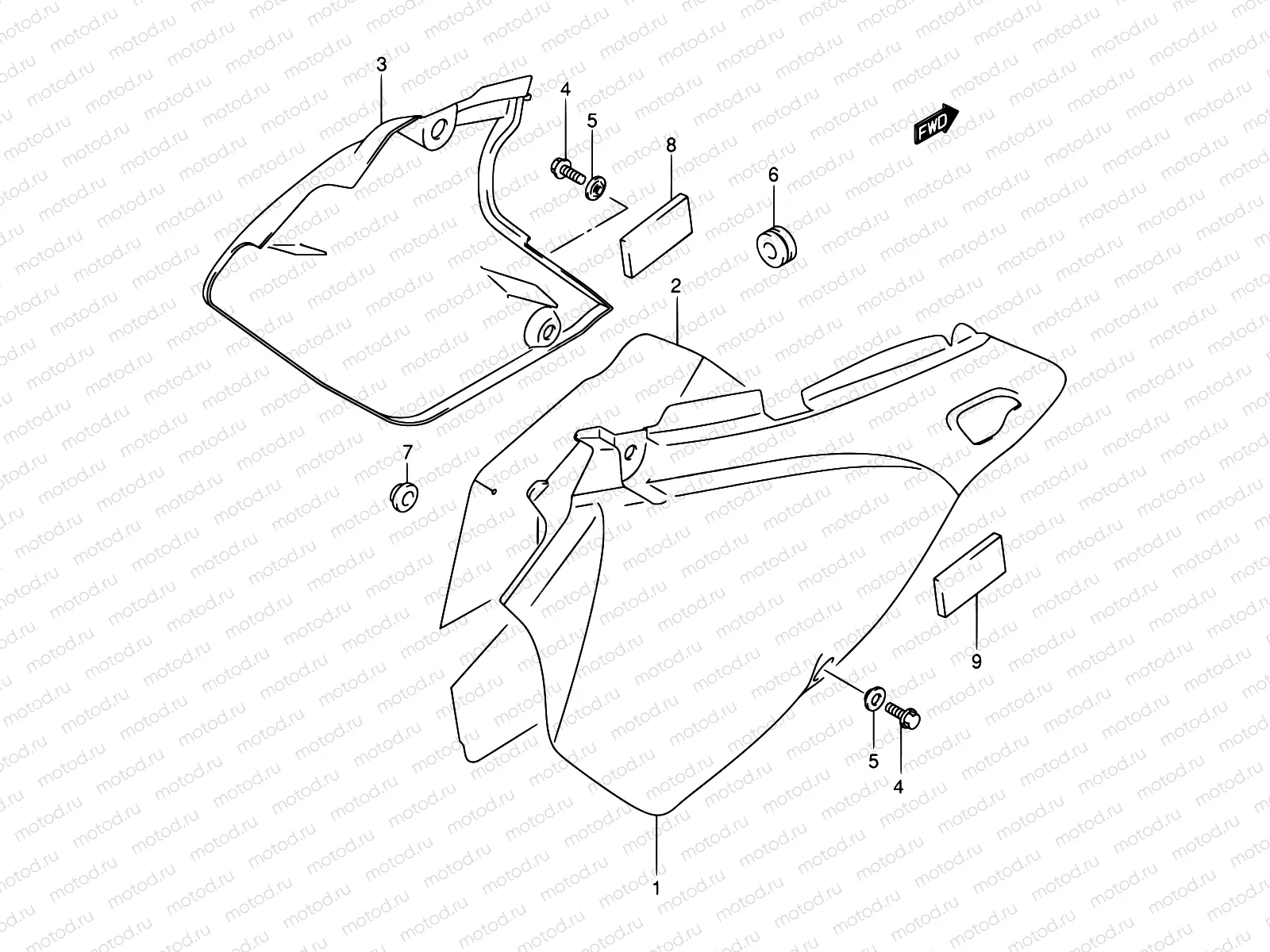 38A - FRAME COVER (MODEL K3/K4)