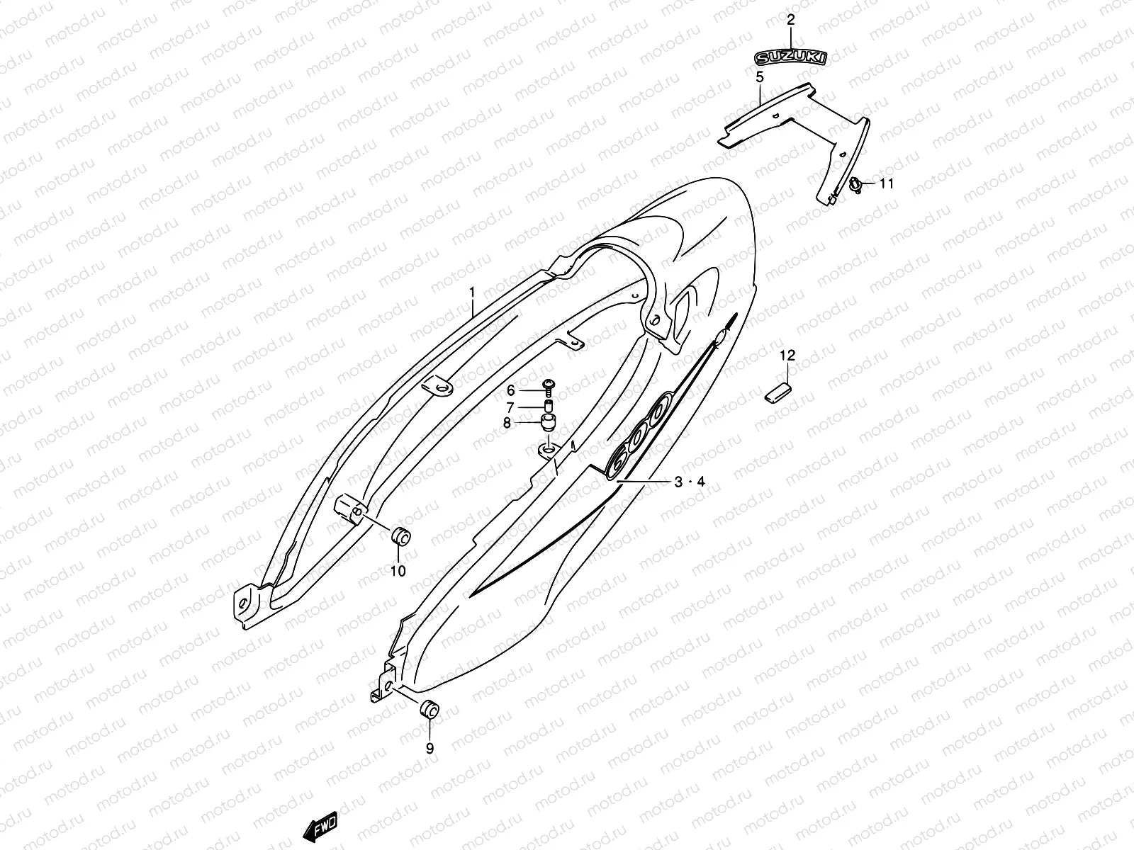 38A - FRAME COVER (MODEL K5)