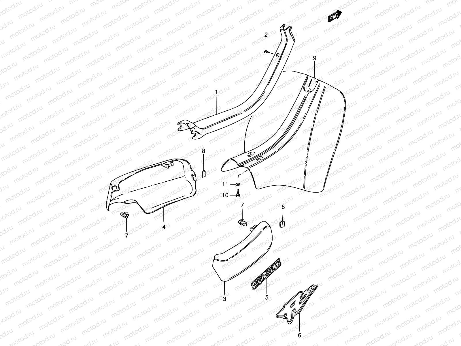38A - FRAME COVER (MODEL K/L/P)