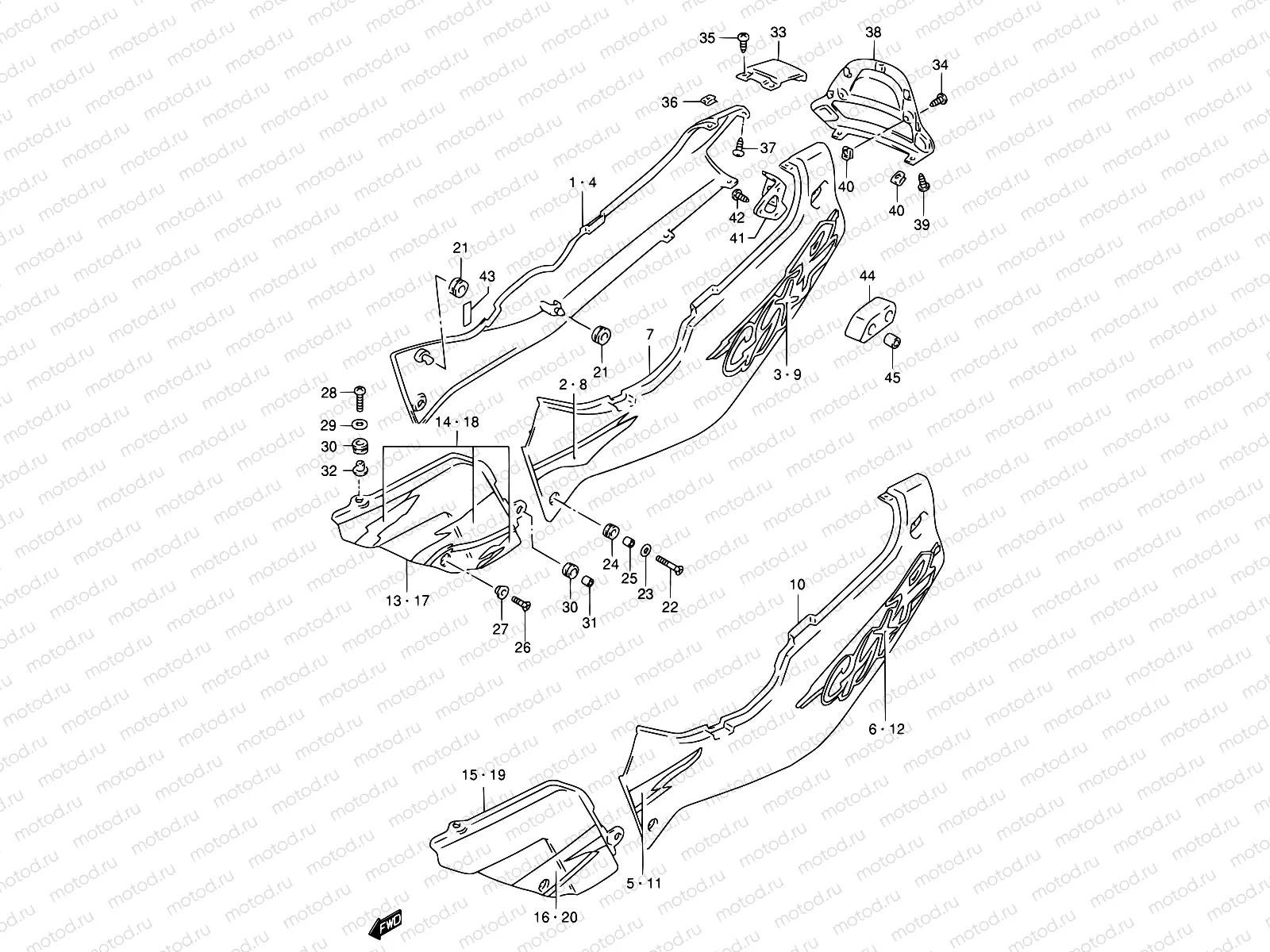 38A - FRAME COVER (MODEL R)