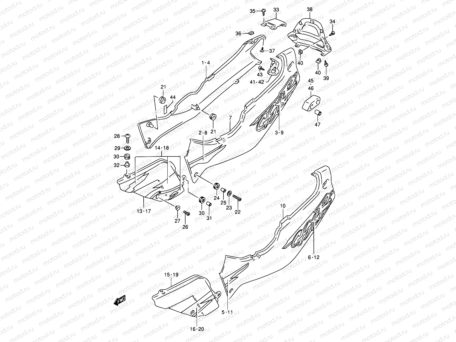 38A - FRAME COVER (MODEL R)