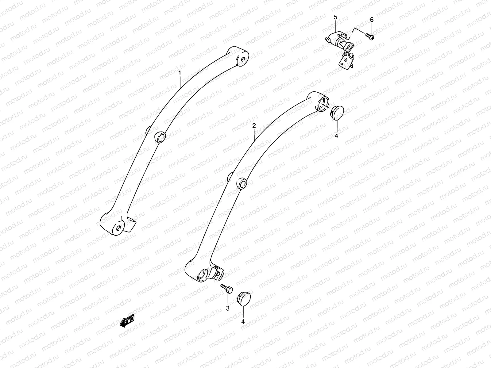 38A - FRAME HANDLE GRIP (MODEL K5/K6/K7/K8)