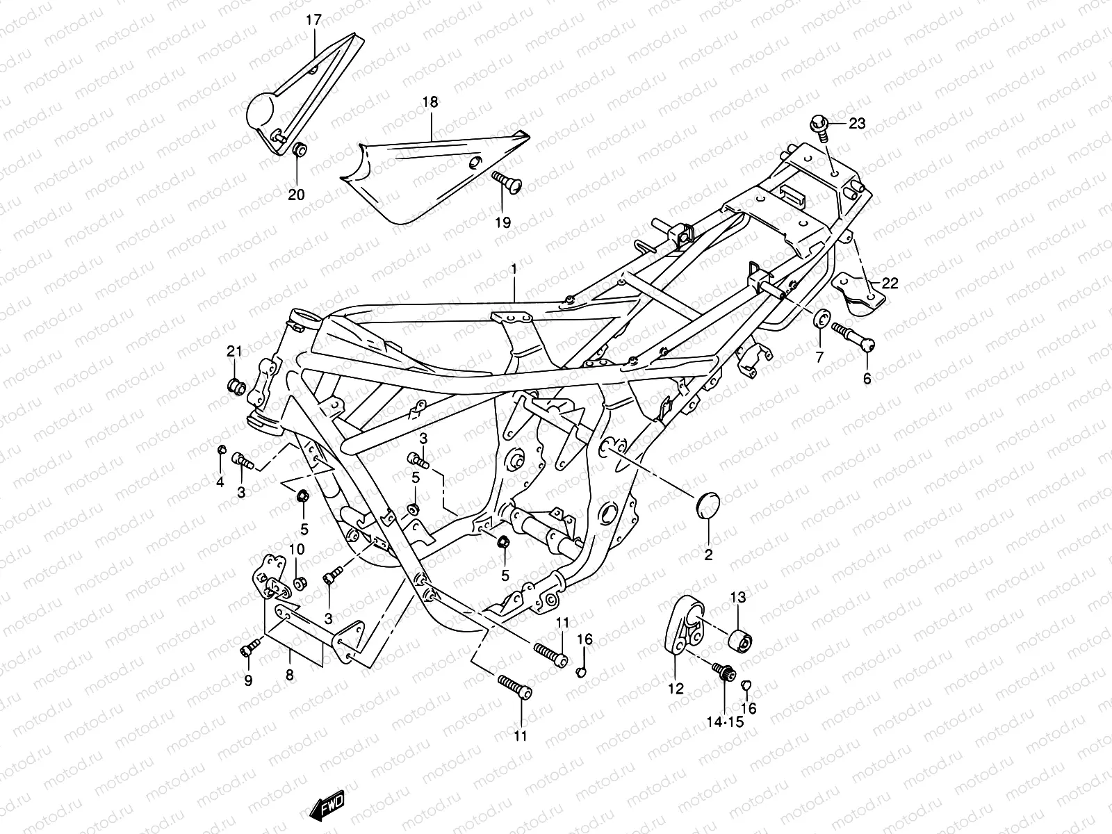38A - FRAME (MODEL K2/K3/K4/K5)