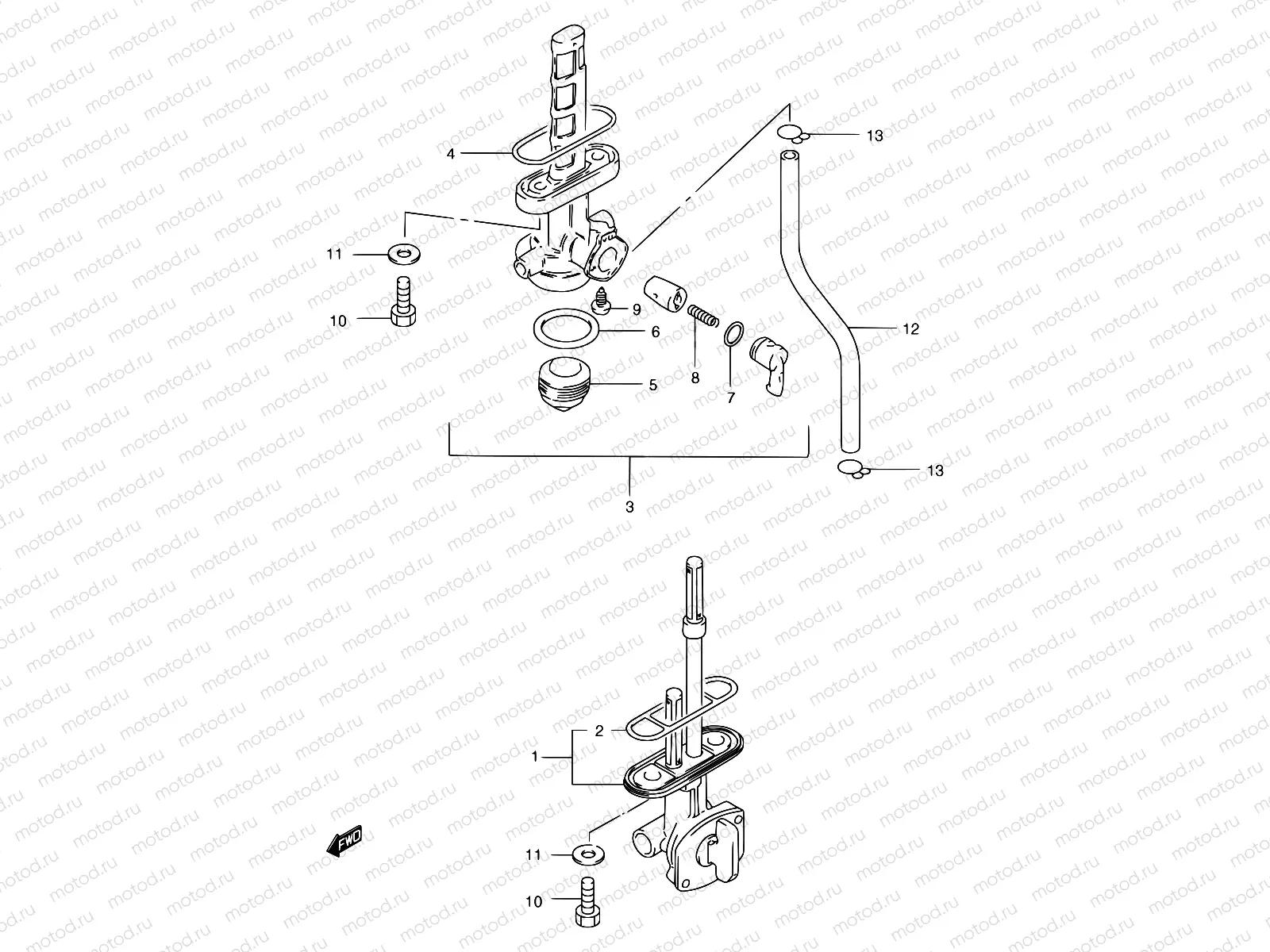 38A - FUEL COCK (MODEL X/Y/K1)