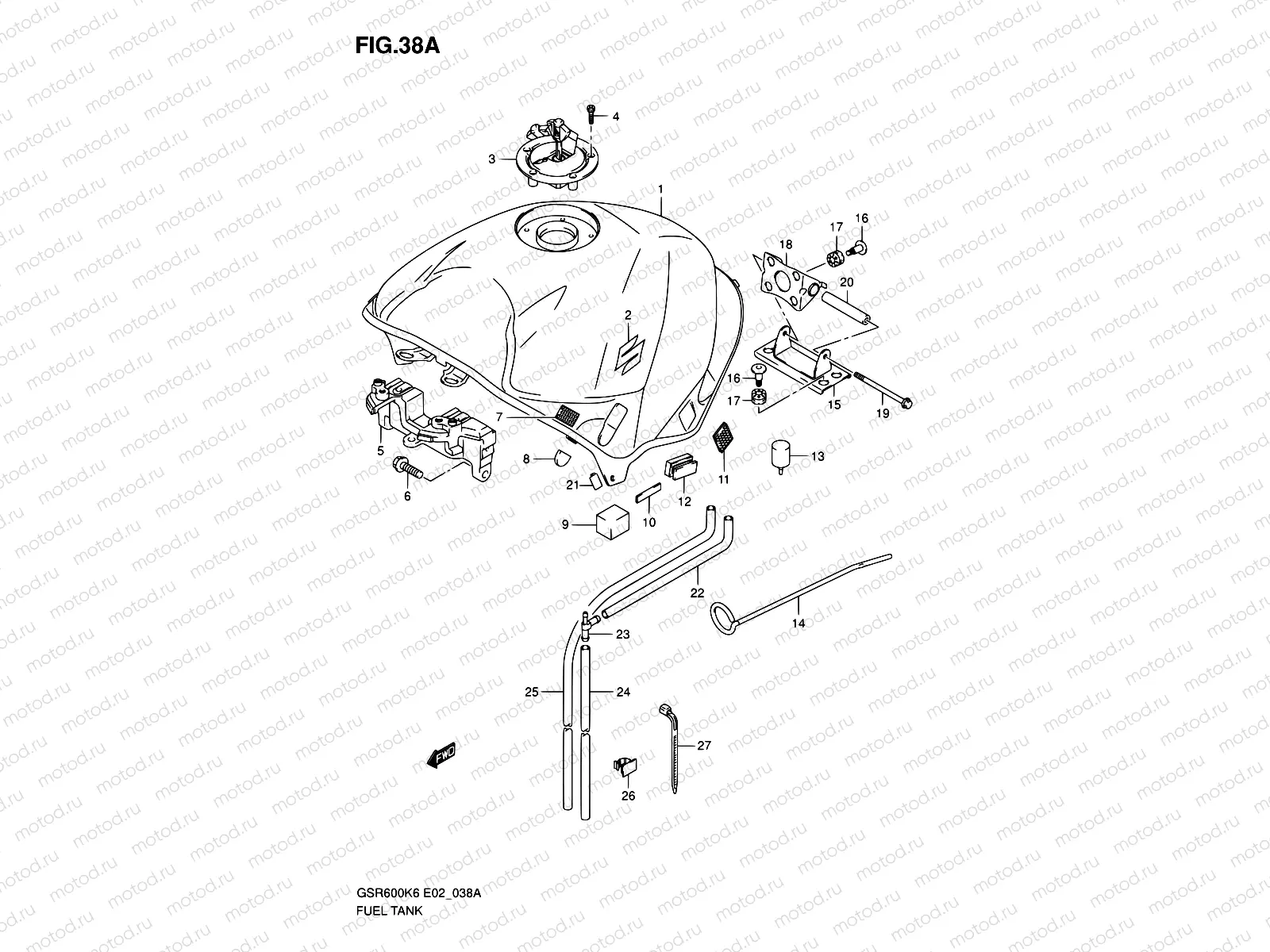 38A - FUEL TANK (MODEL K7)