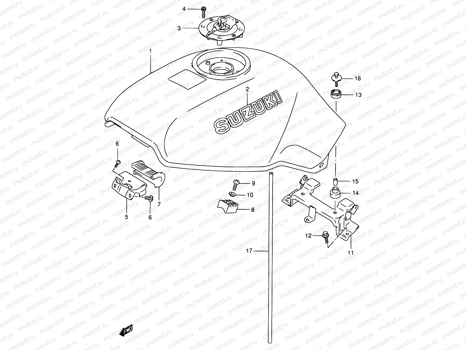 38A - FUEL TANK (MODEL R/T)