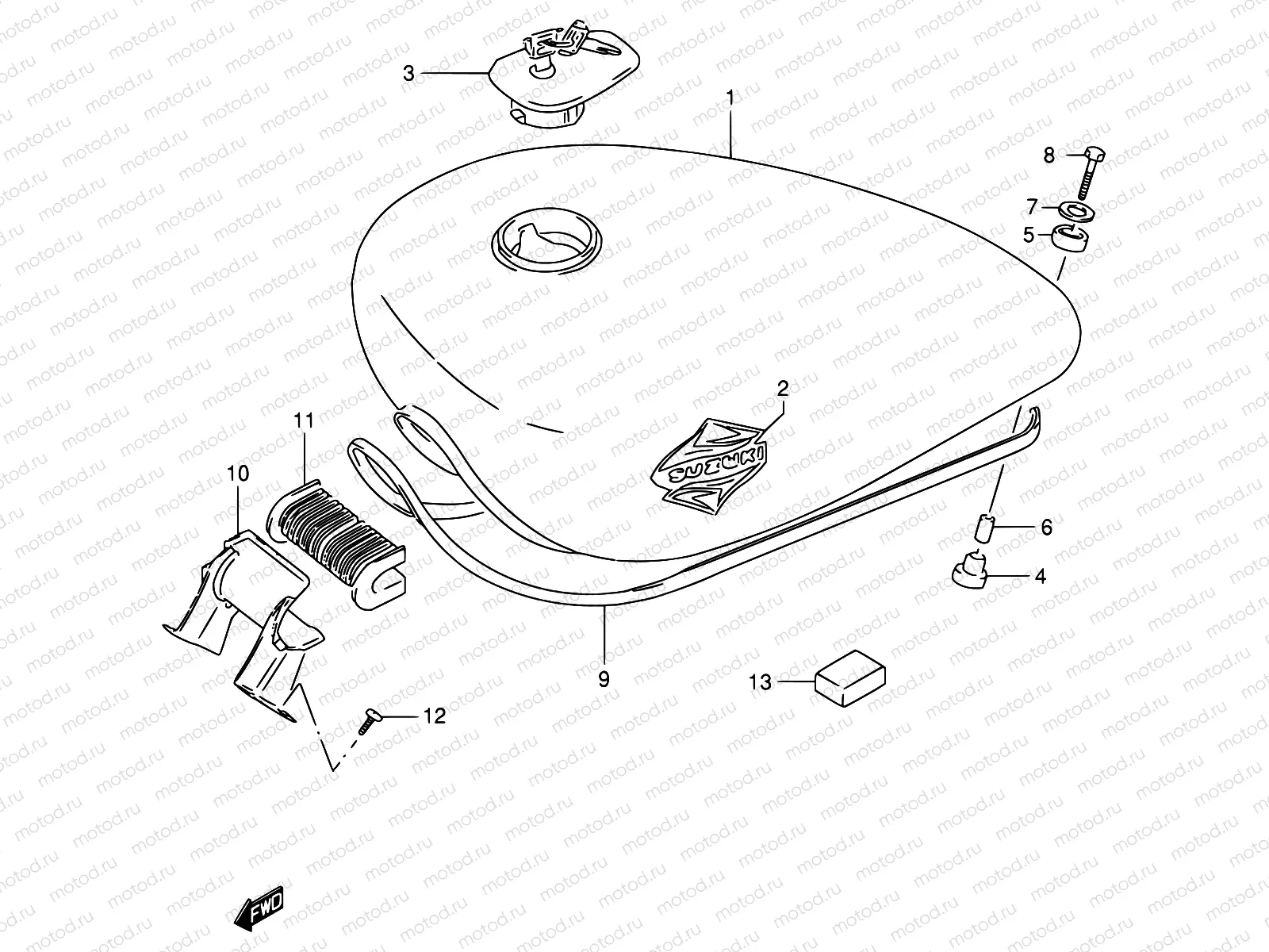 38A - FUEL TANK (MODEL S)