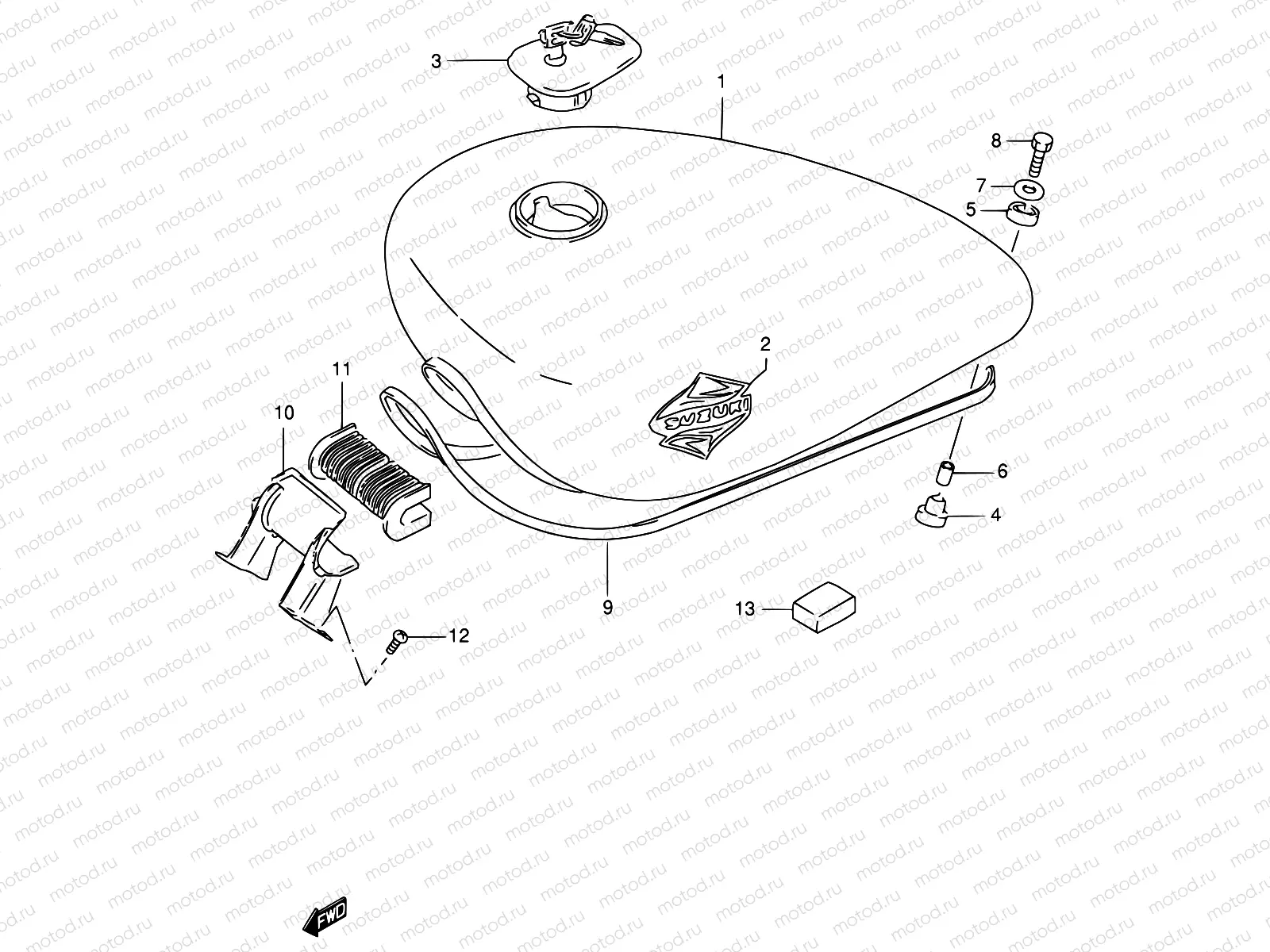 38A - FUEL TANK (MODEL T)