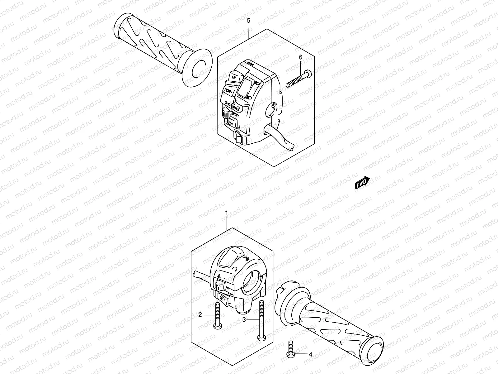 38A - HANDLE SWITCH (AN650K4/K5)