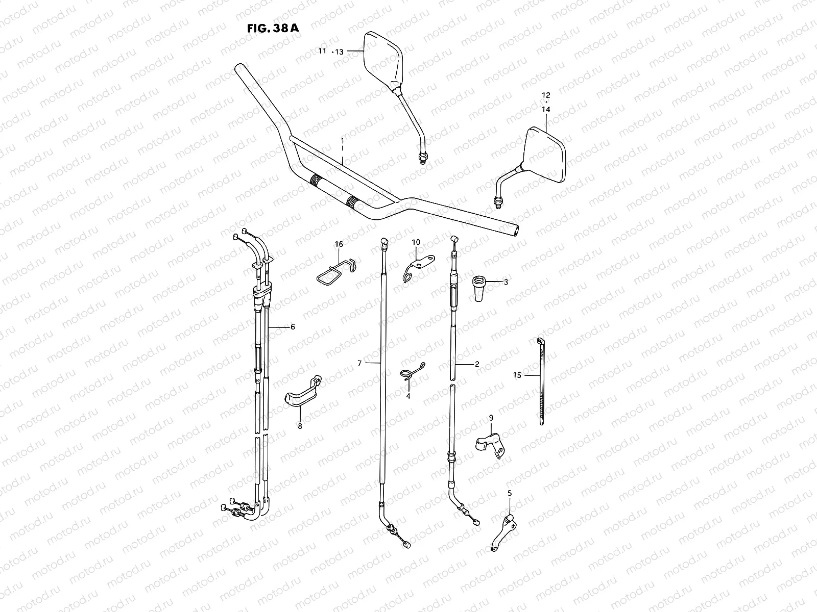 38A - HANDLEBAR (SEE NOTE)