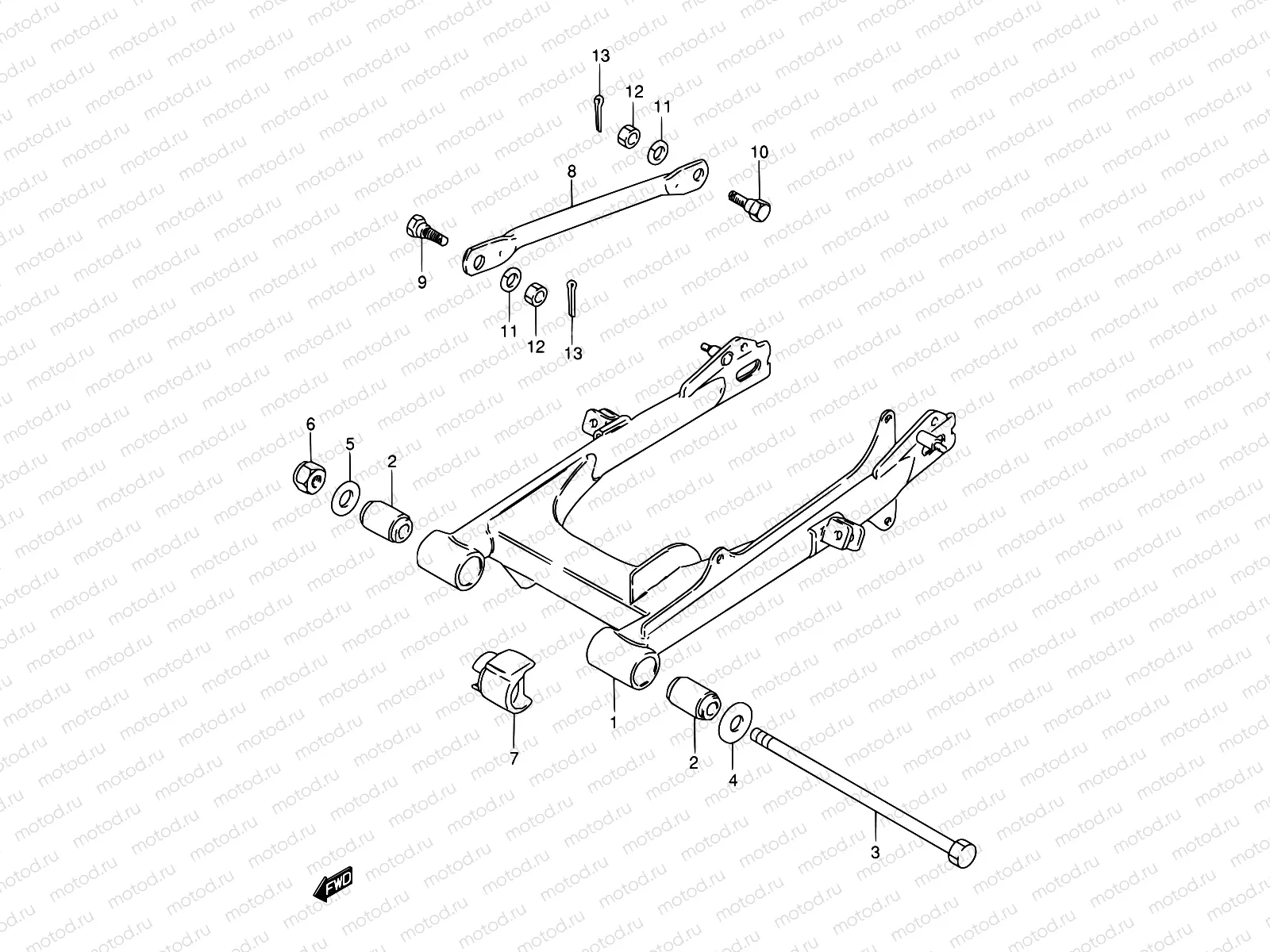 38A - REAR SWINGING ARM (P36)