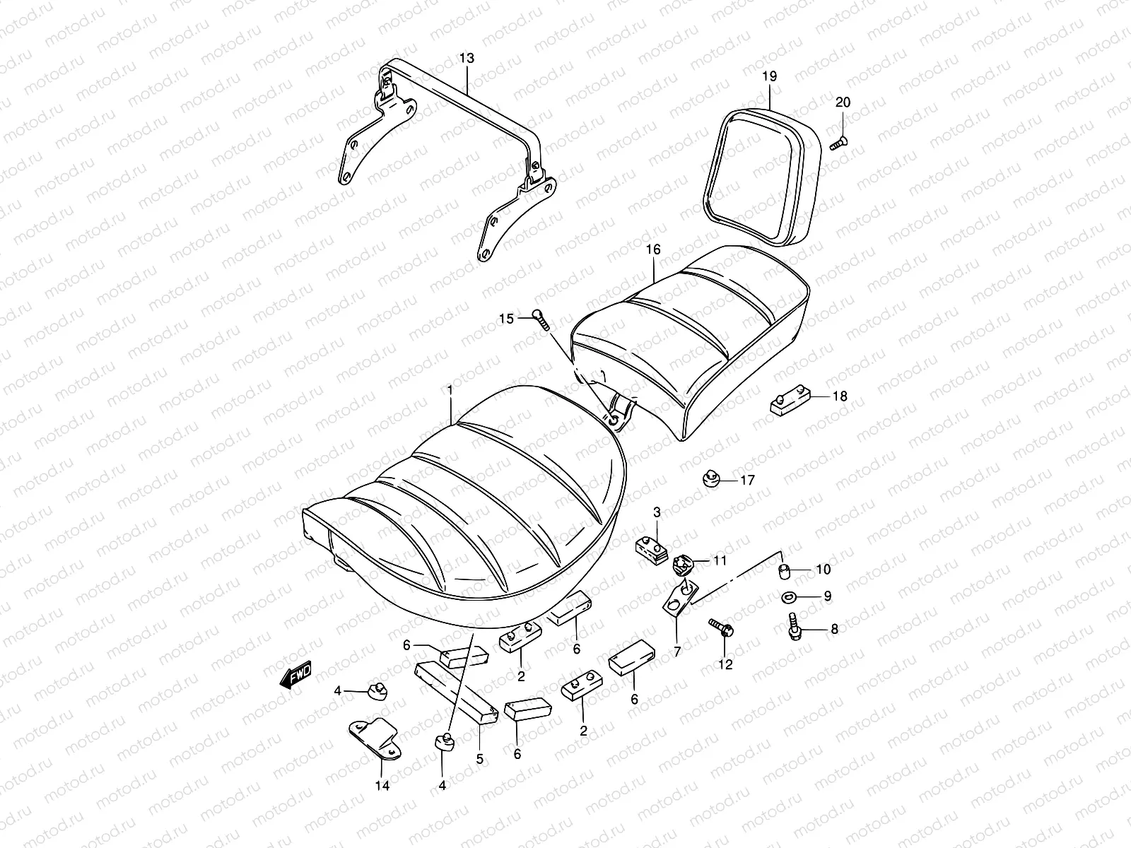 38A - SEAT (MODEL K2/K3)