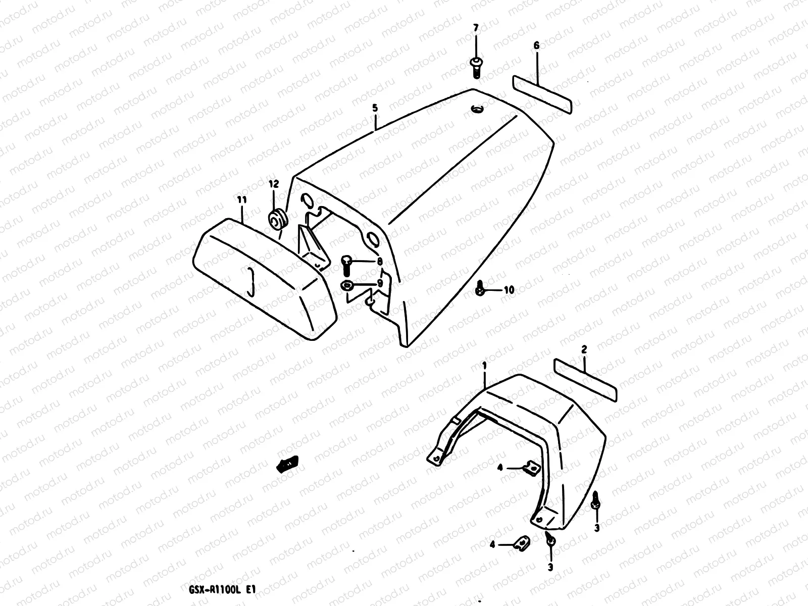 38A - SEAT TAIL COVER (MODEL L)