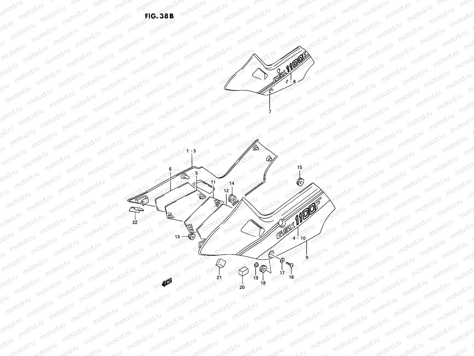 38B - FRAME COVER (MODEL L)