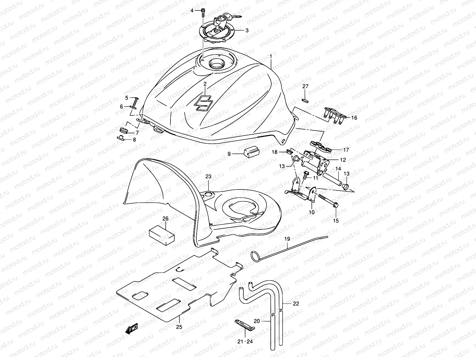 38B - FUEL TANK (MODEL K4)