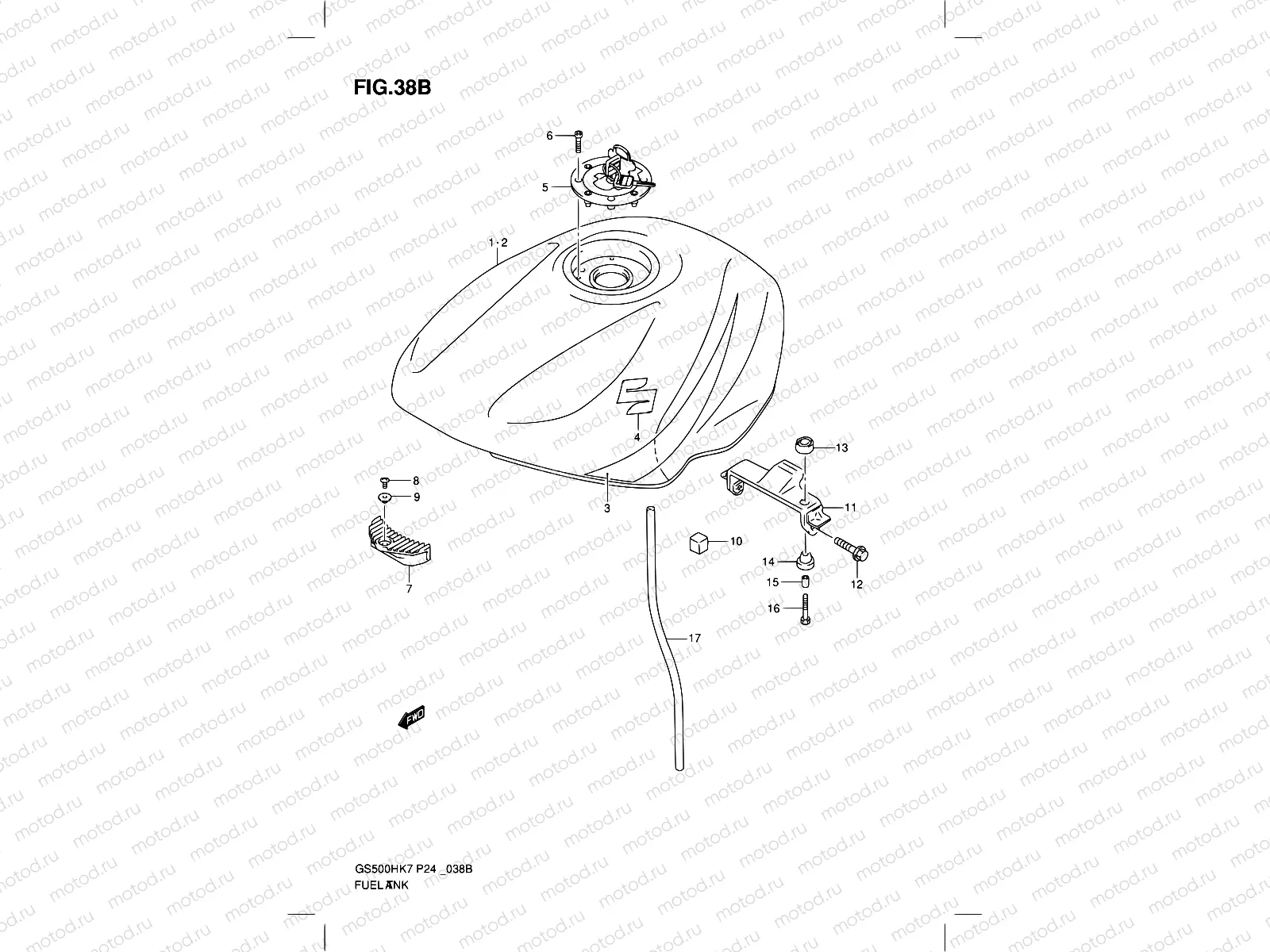 38B - FUEL TANK (MODEL K9)