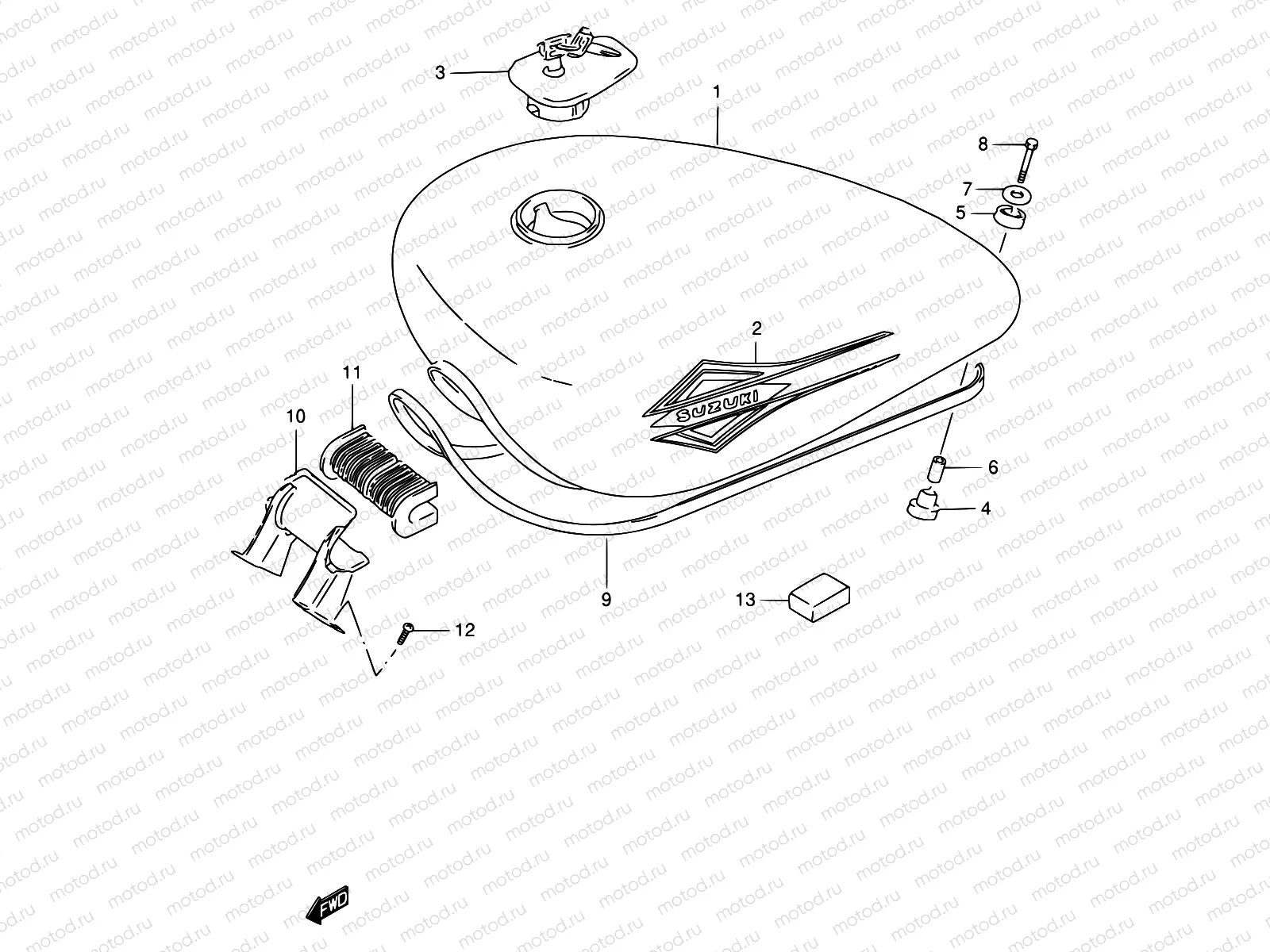 38B - FUEL TANK (MODEL V)