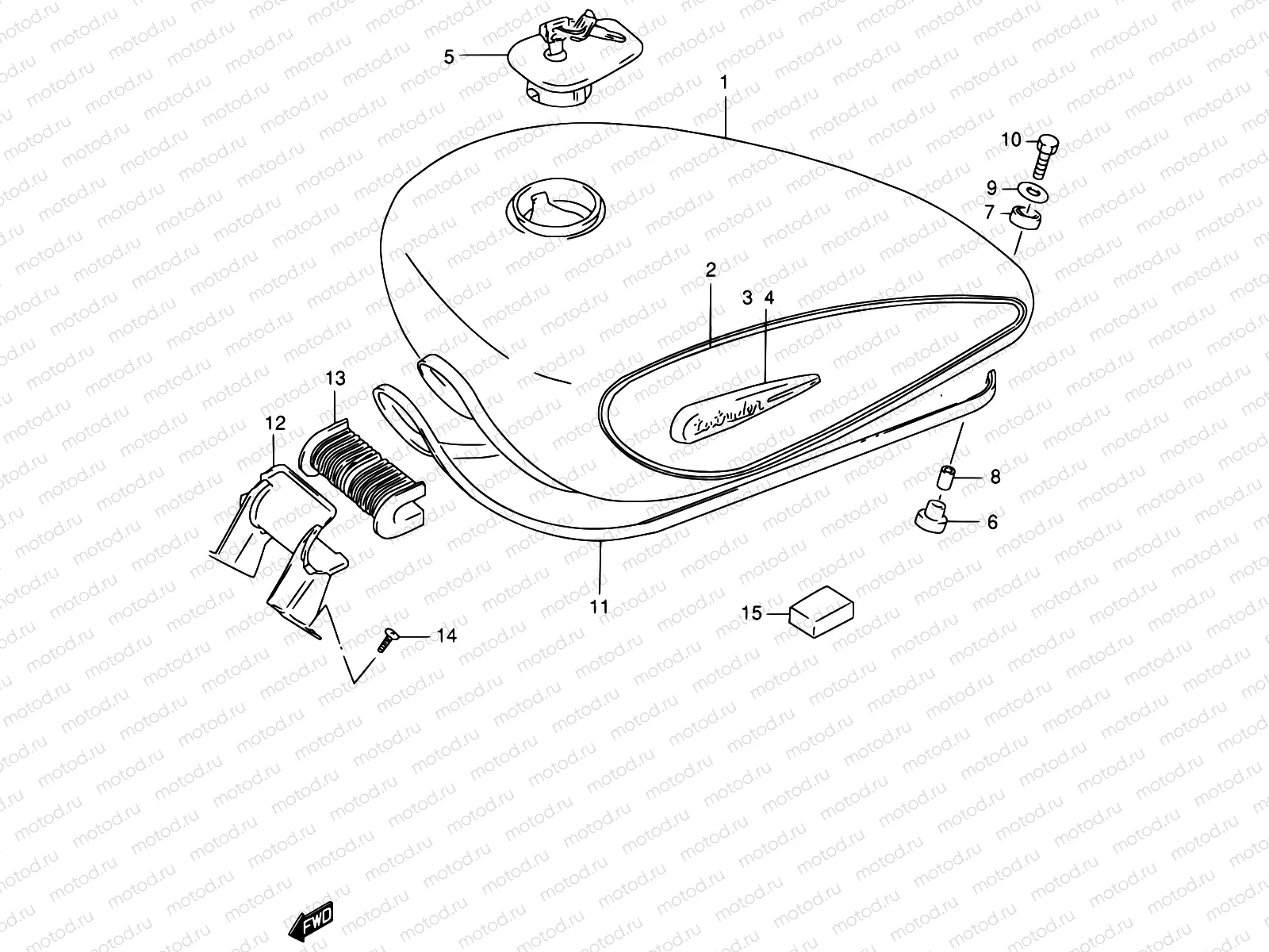38B - FUEL TANK (MODEL Y)