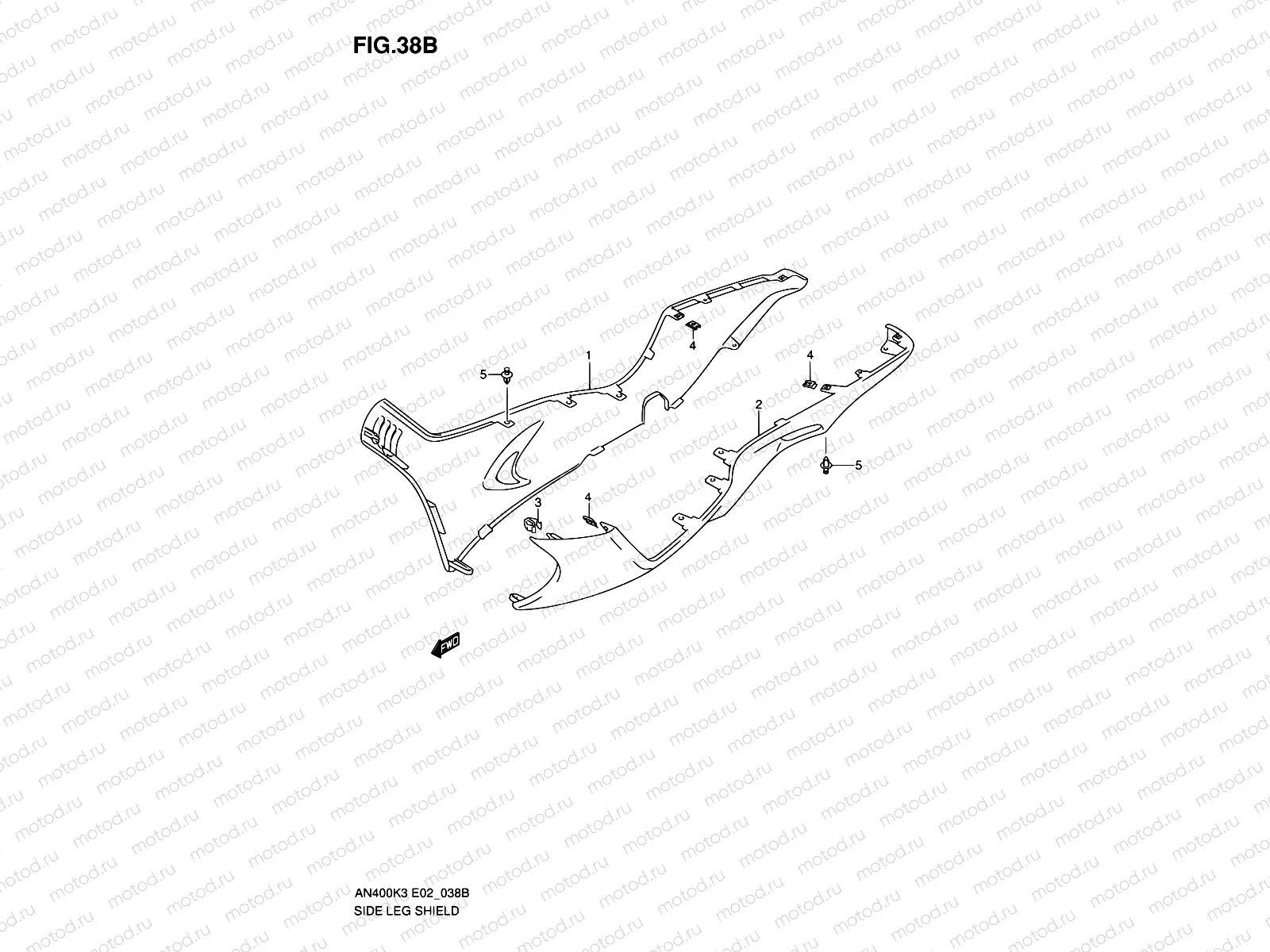 38B - SIDE LEG SHIELD (AN400SK5/SK6)