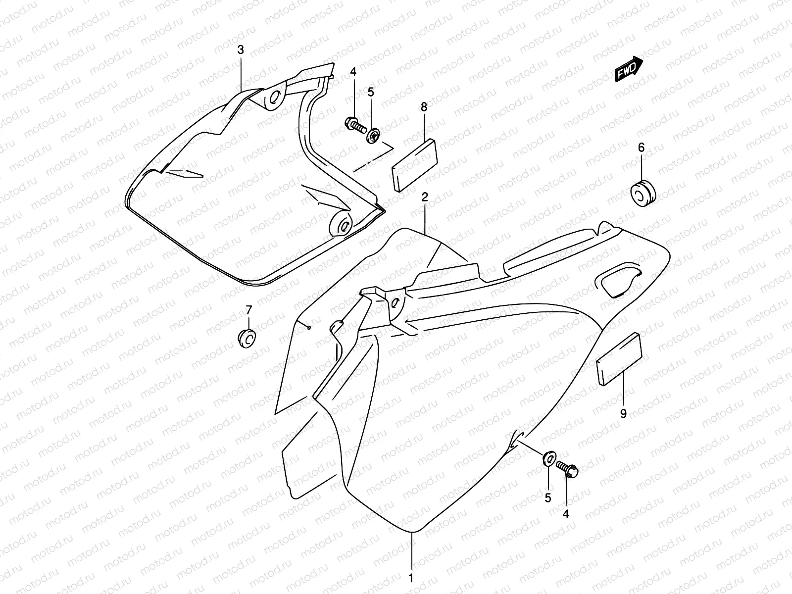 38C - FRAME COVER (MODEL K3/K4)