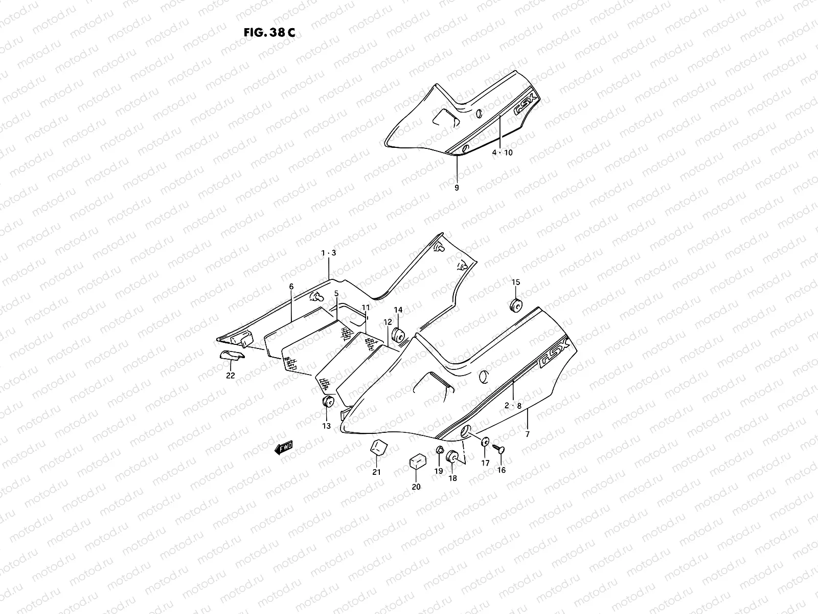 38C - FRAME COVER (MODEL M)