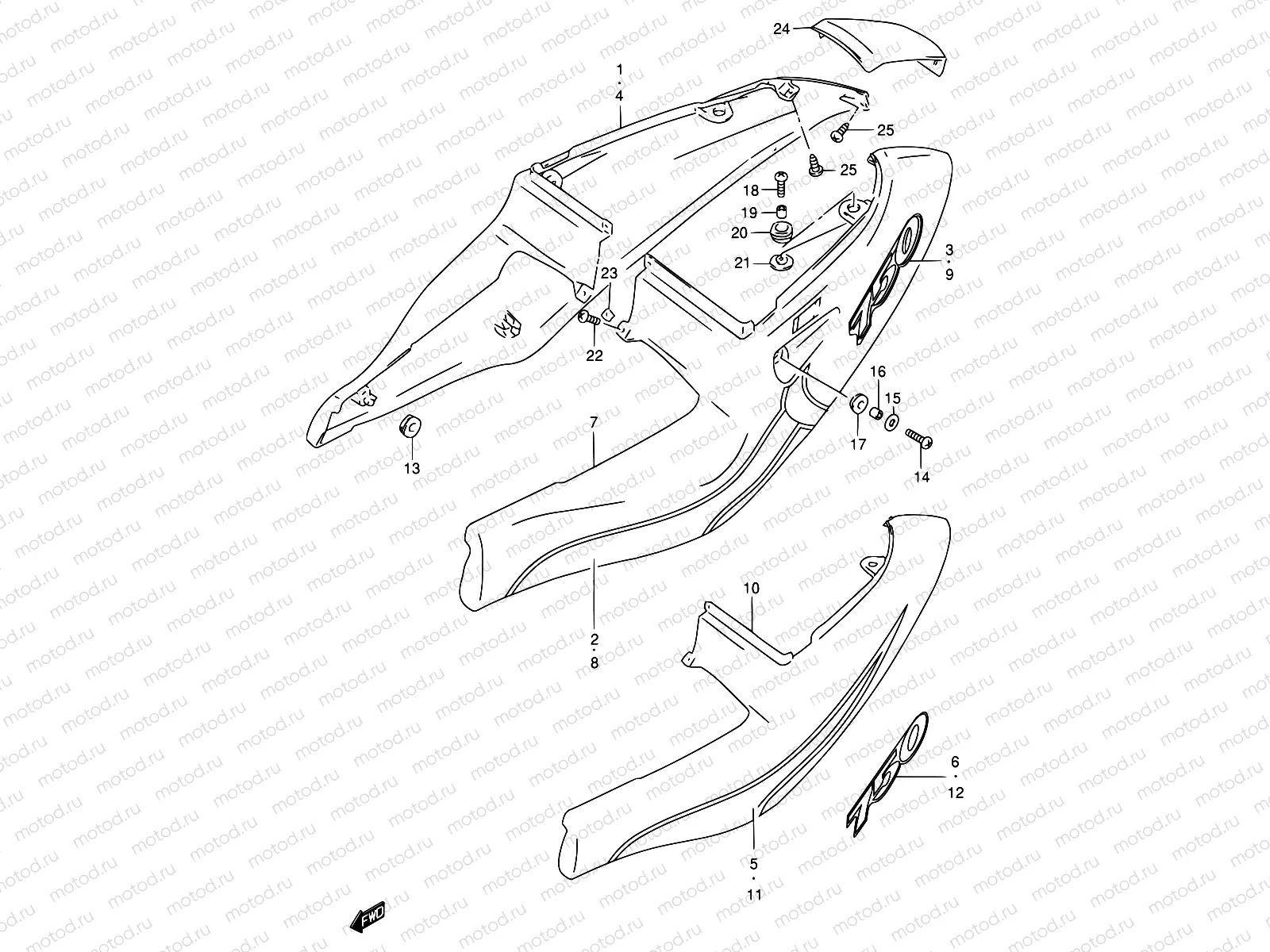 38C - FRAME COVER (MODEL X)