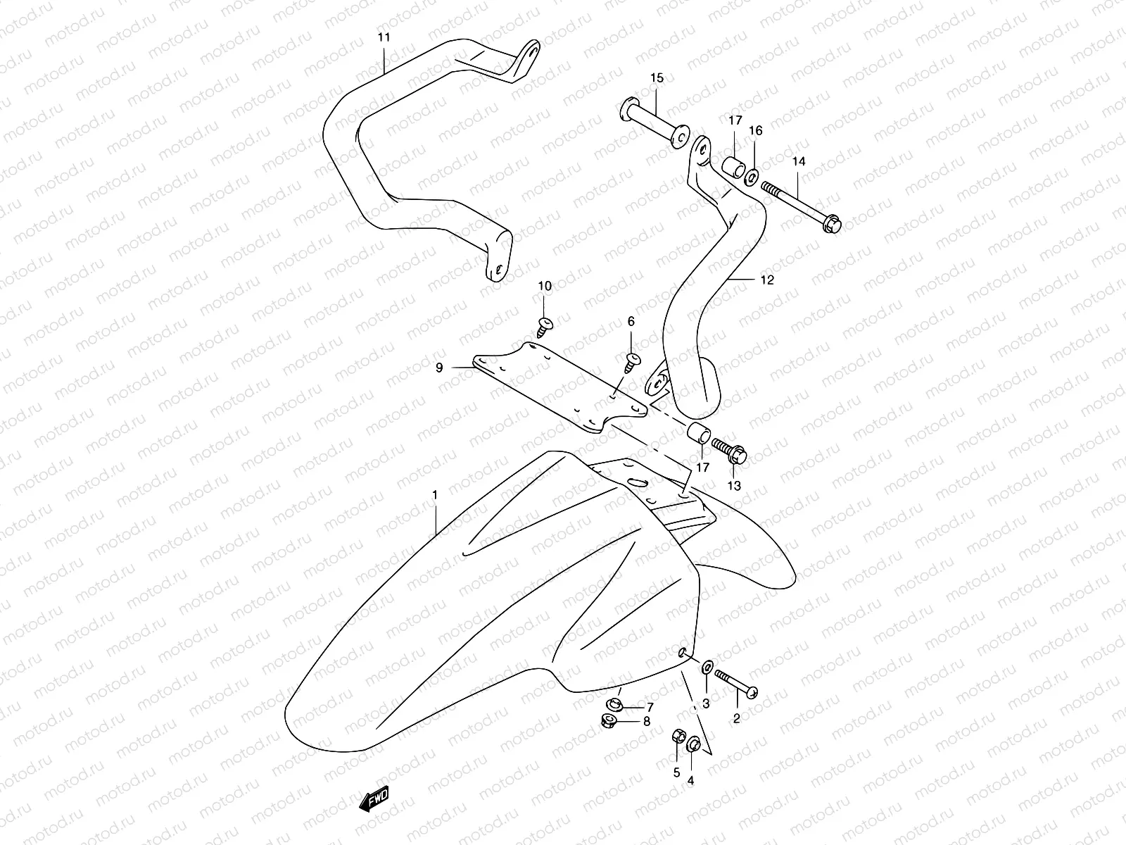 38C - FRONT FENDER (MODEL Y)