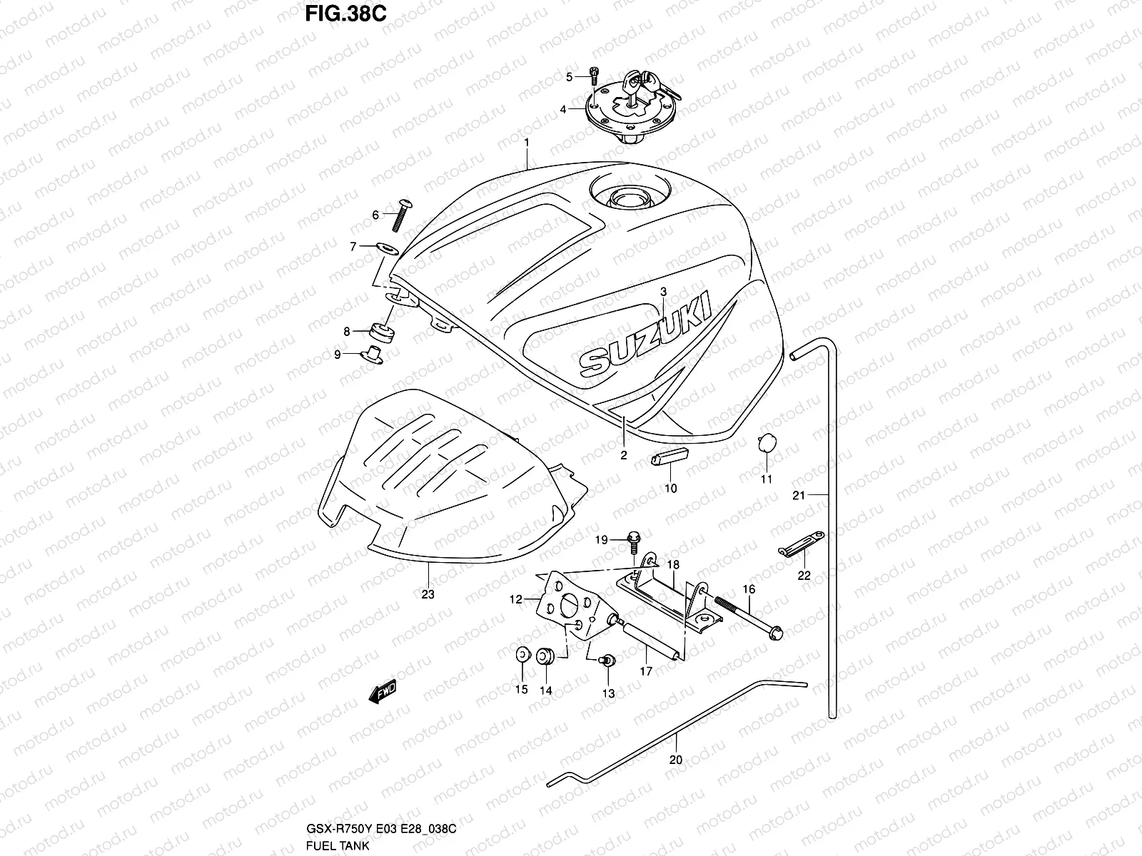38C - FUEL TANK (MODEL K3)