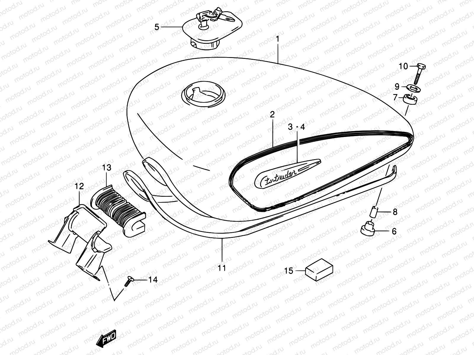 38C - FUEL TANK (MODEL V)
