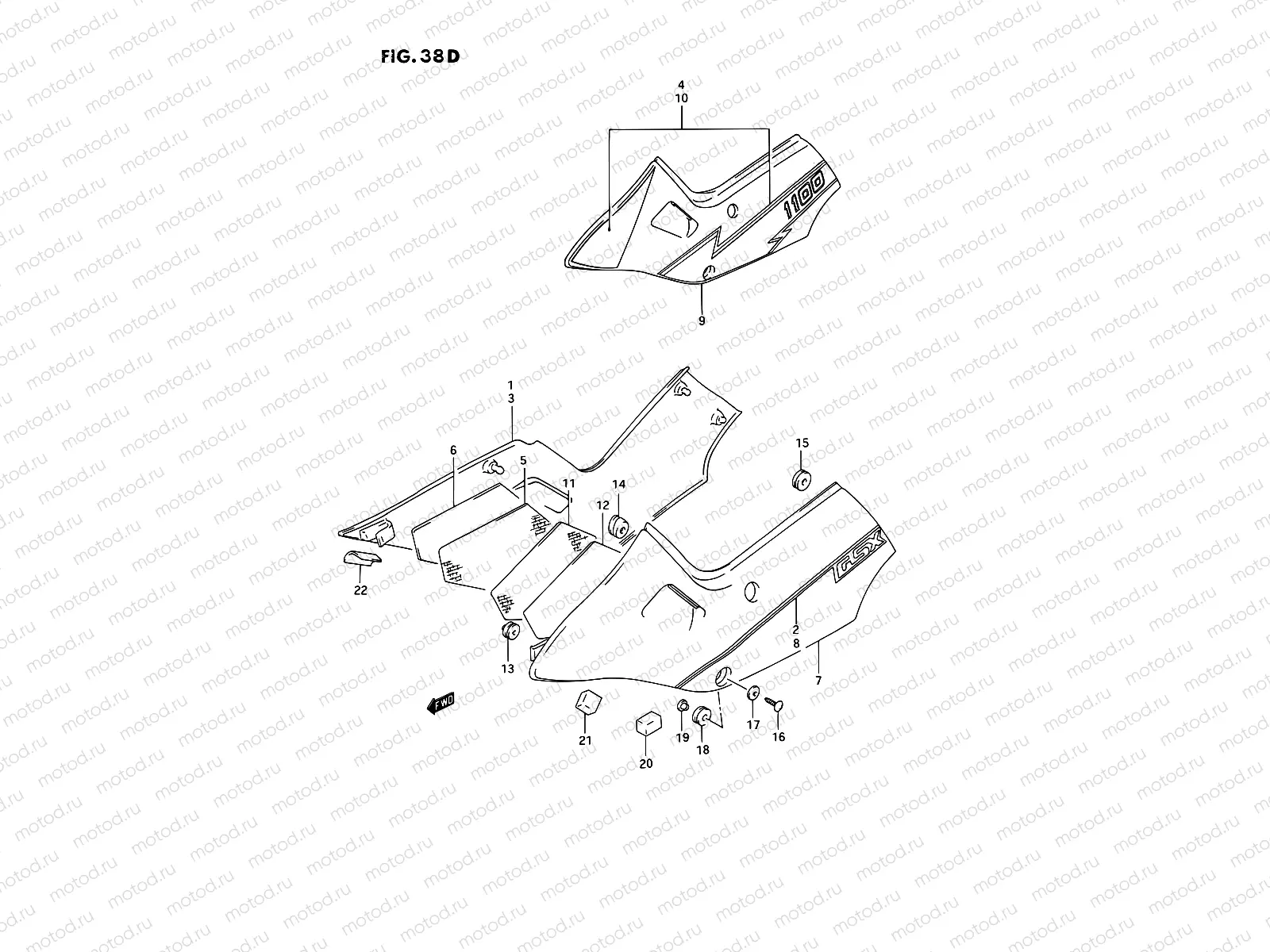 38D - FRAME COVER (MODEL N/P/R)