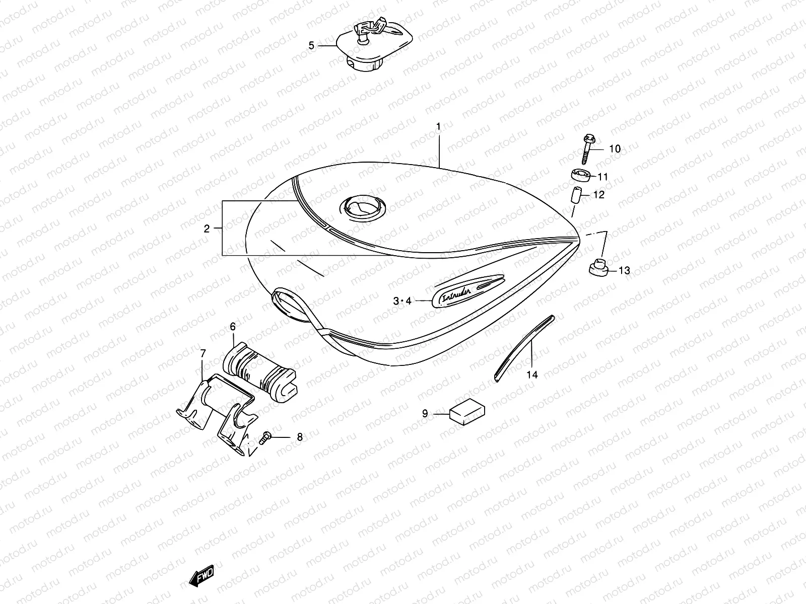 38D - FUEL TANK (MODEL K1)