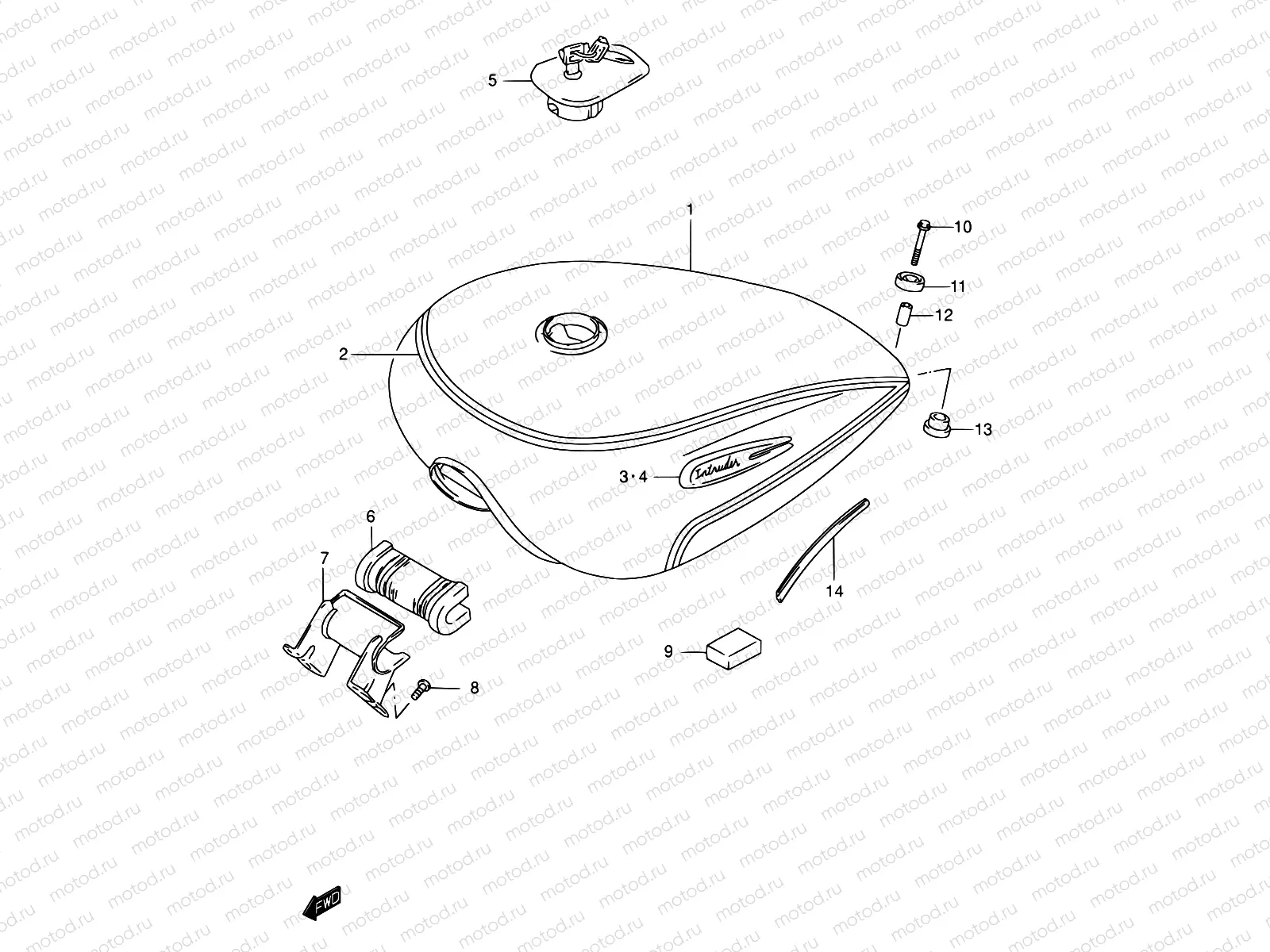 38F - FUEL TANK (MODEL K3)