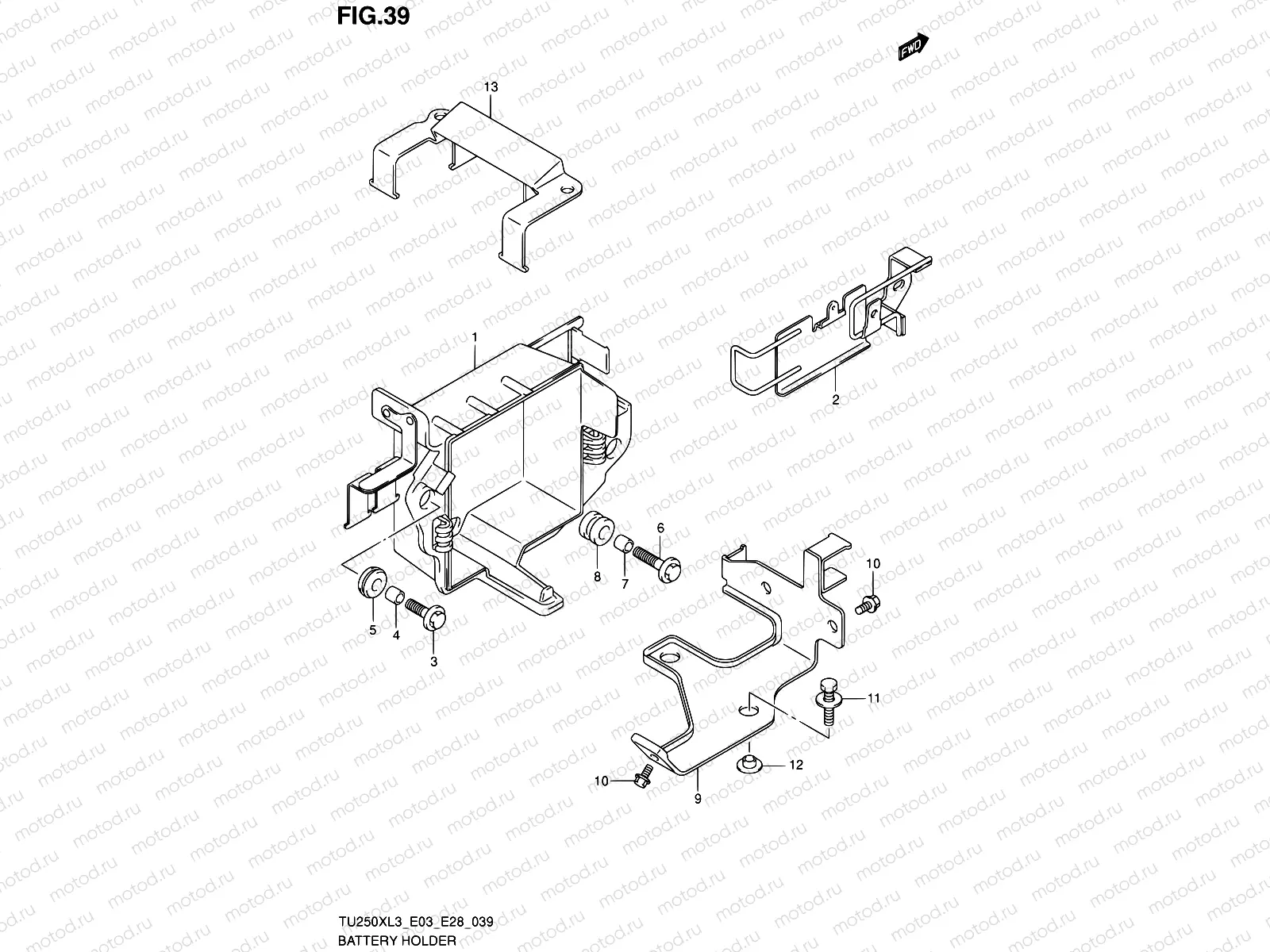 39 - BATTERY HOLDER