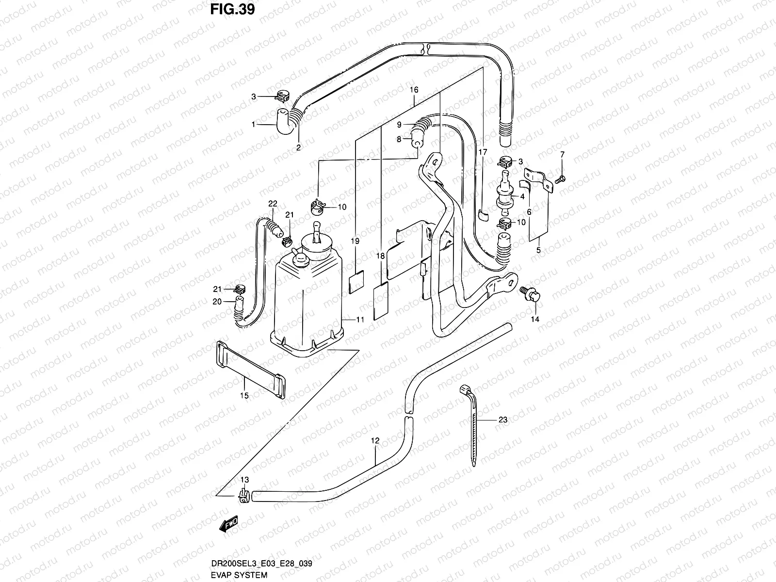 39 - EVAP SYSTEM (DR200SEL3 E33)