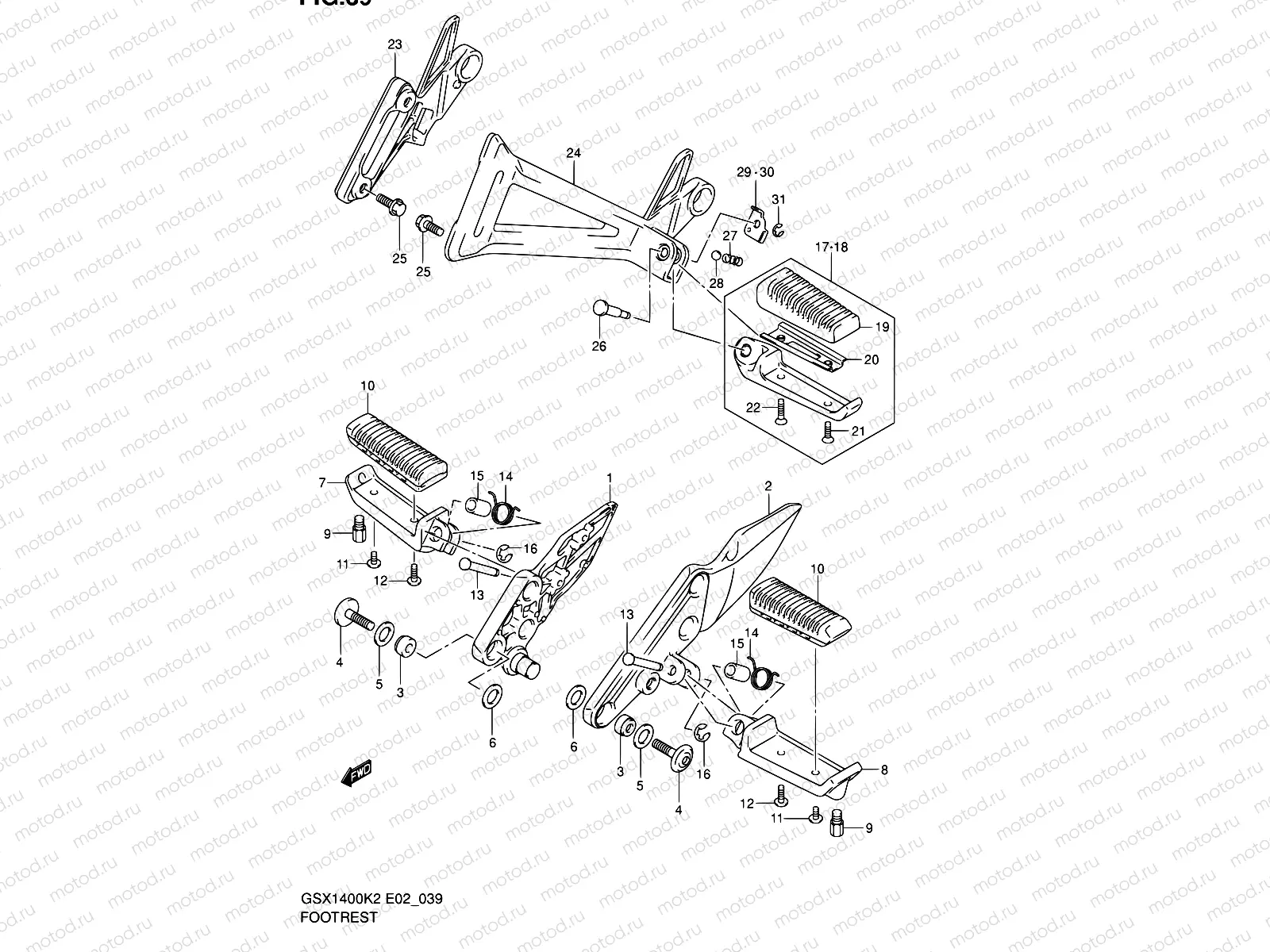 39 - FOOTREST