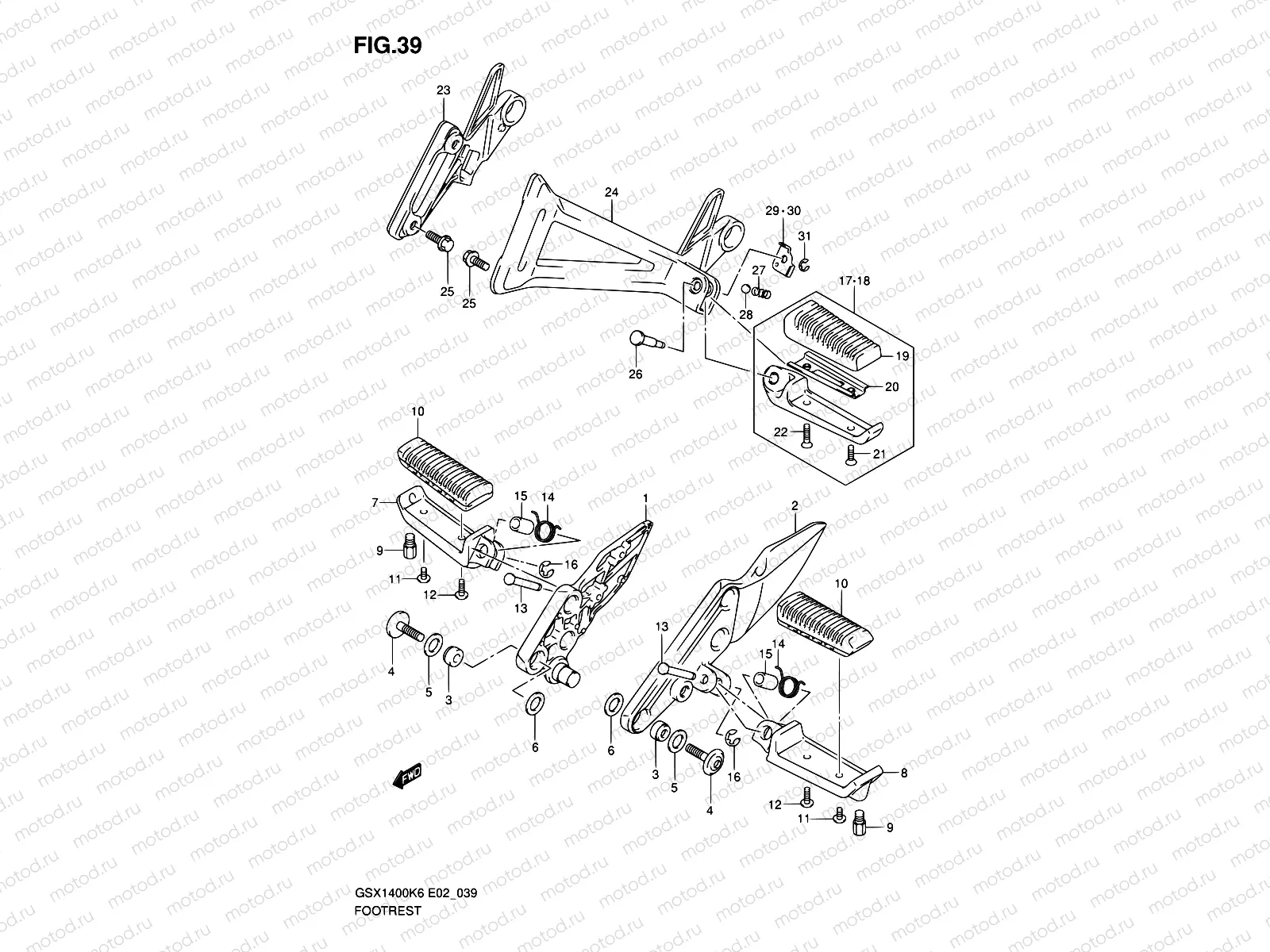 39 - FOOTREST