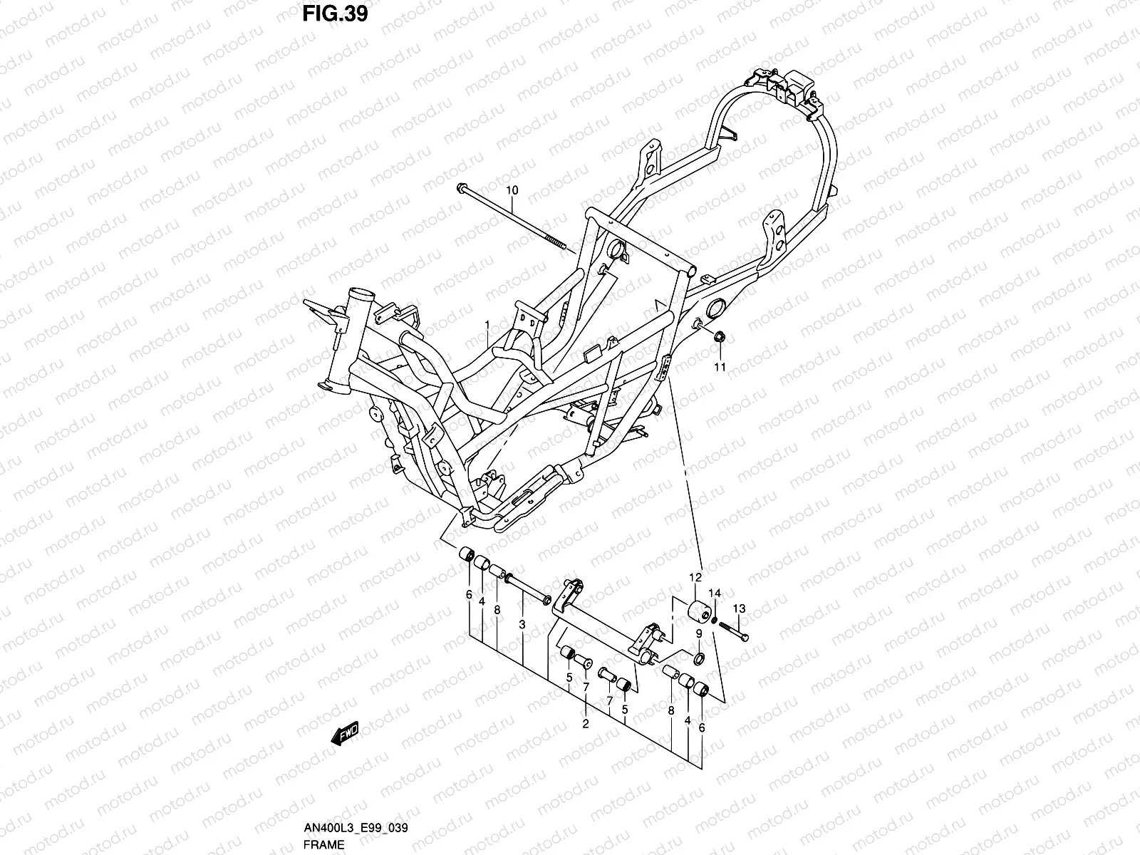 39 - FRAME (AN400ZAL3 E99)