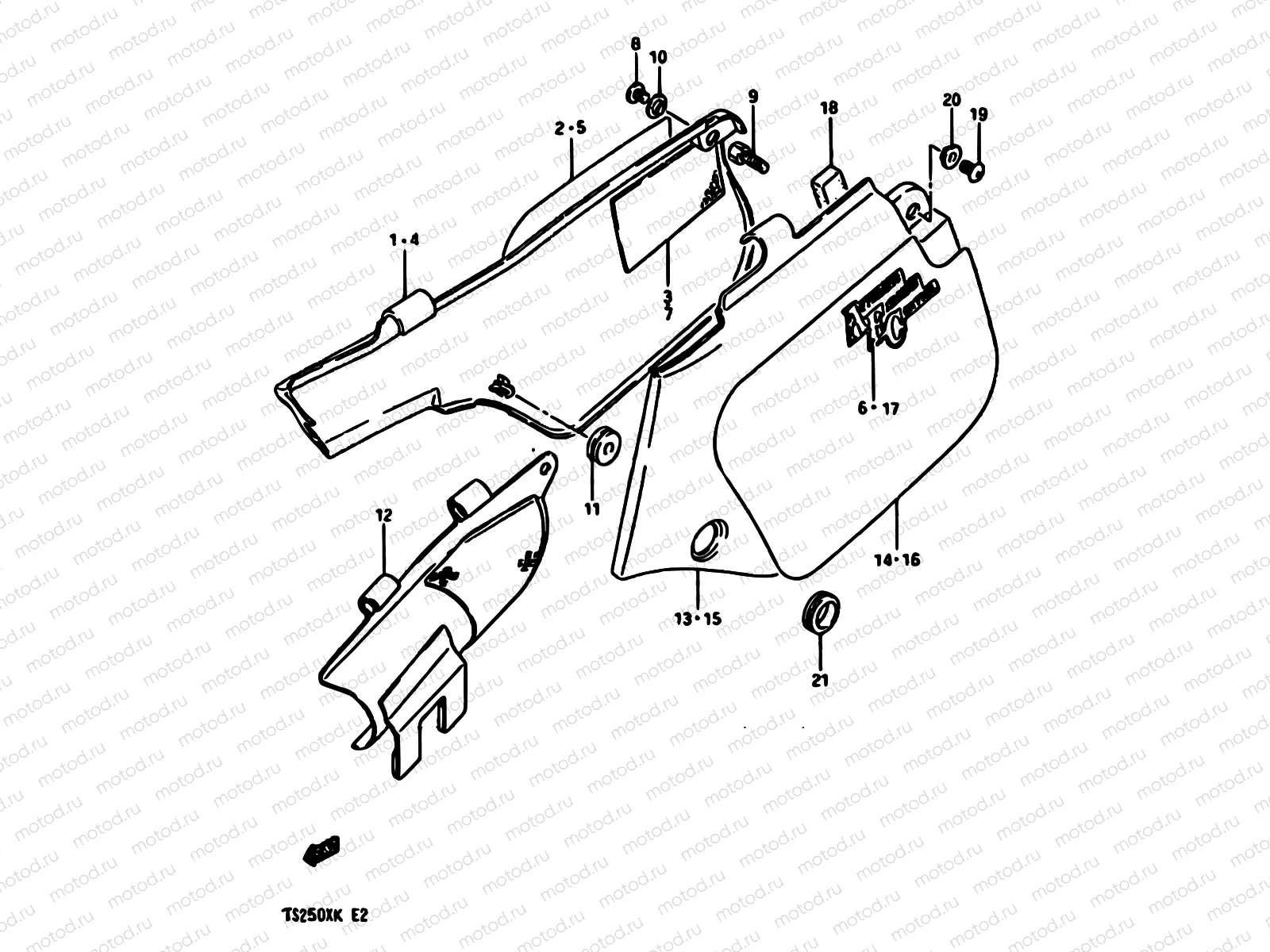 39 - FRAME COVER (MODEL E/G/H)