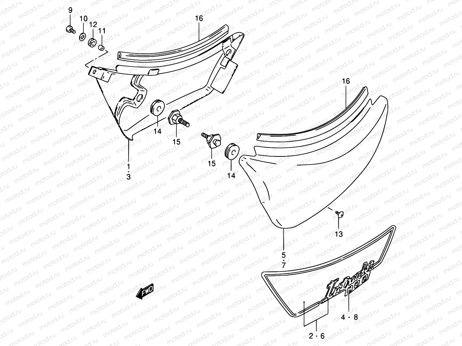 39 - FRAME COVER (MODEL N/P/R)