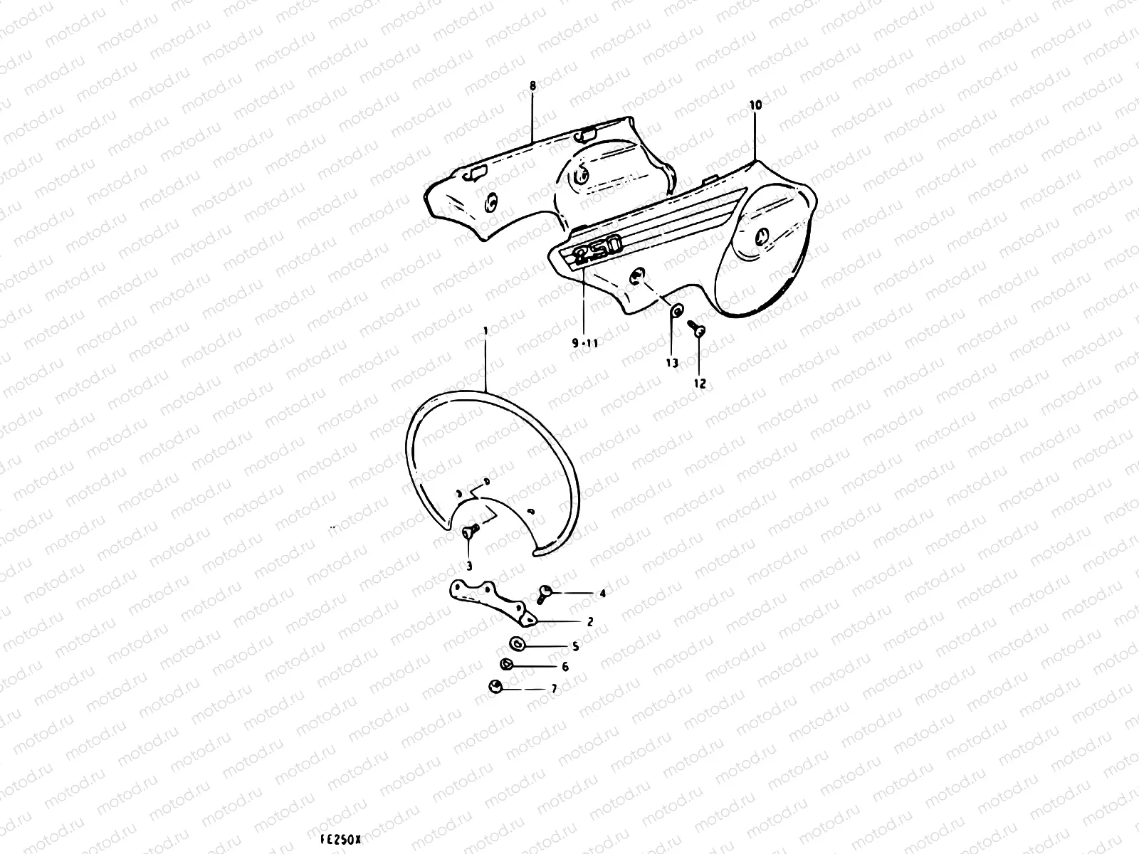 39 - FRAME COVER (PE250X)
