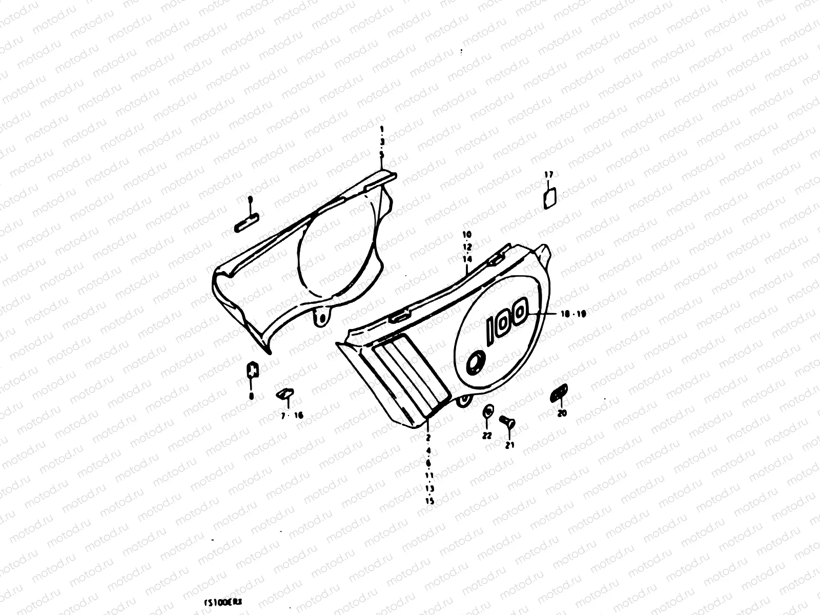 39 - FRAME COVER (TS100ERT)