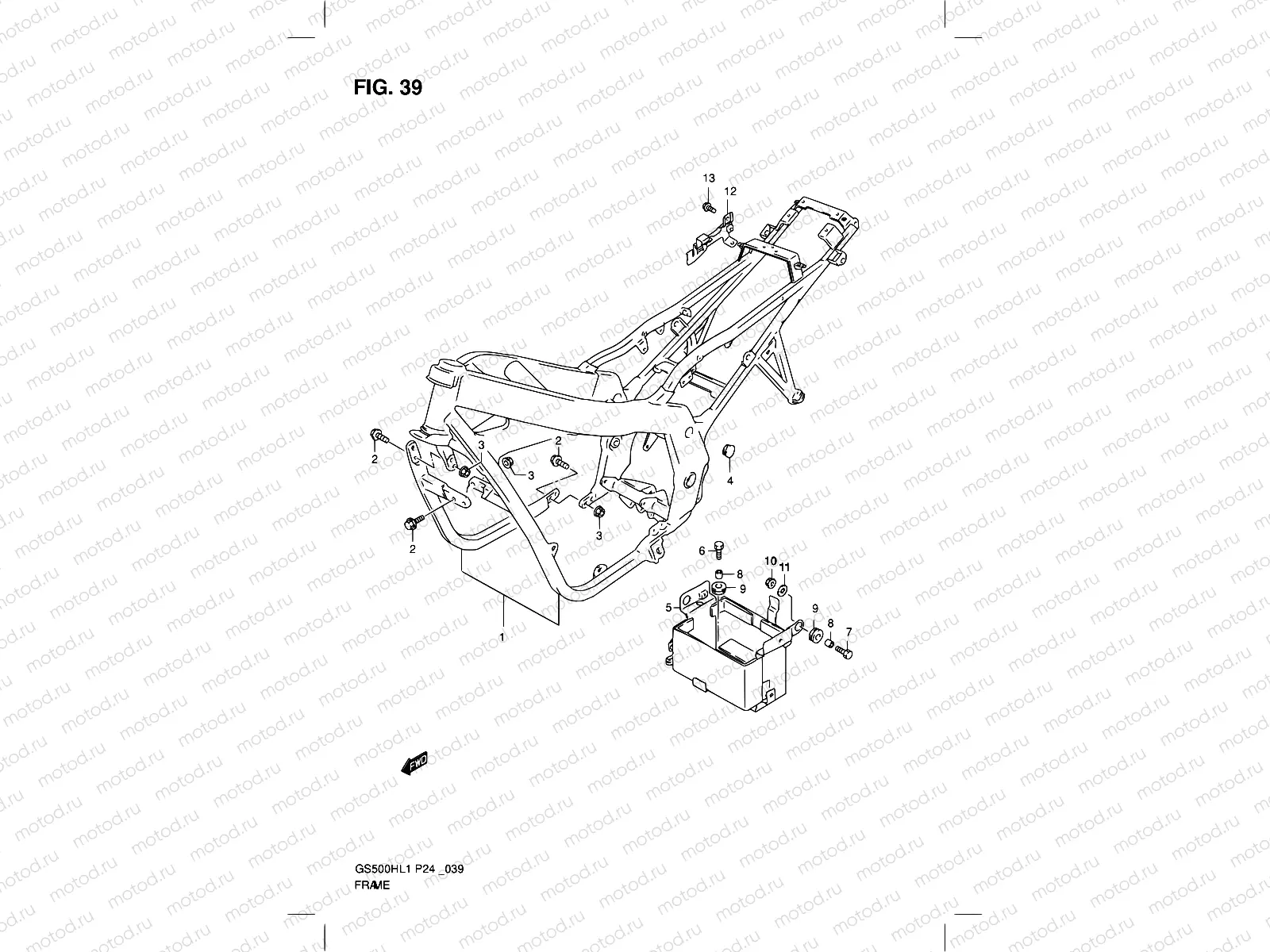 39 - FRAME (GS500FH)