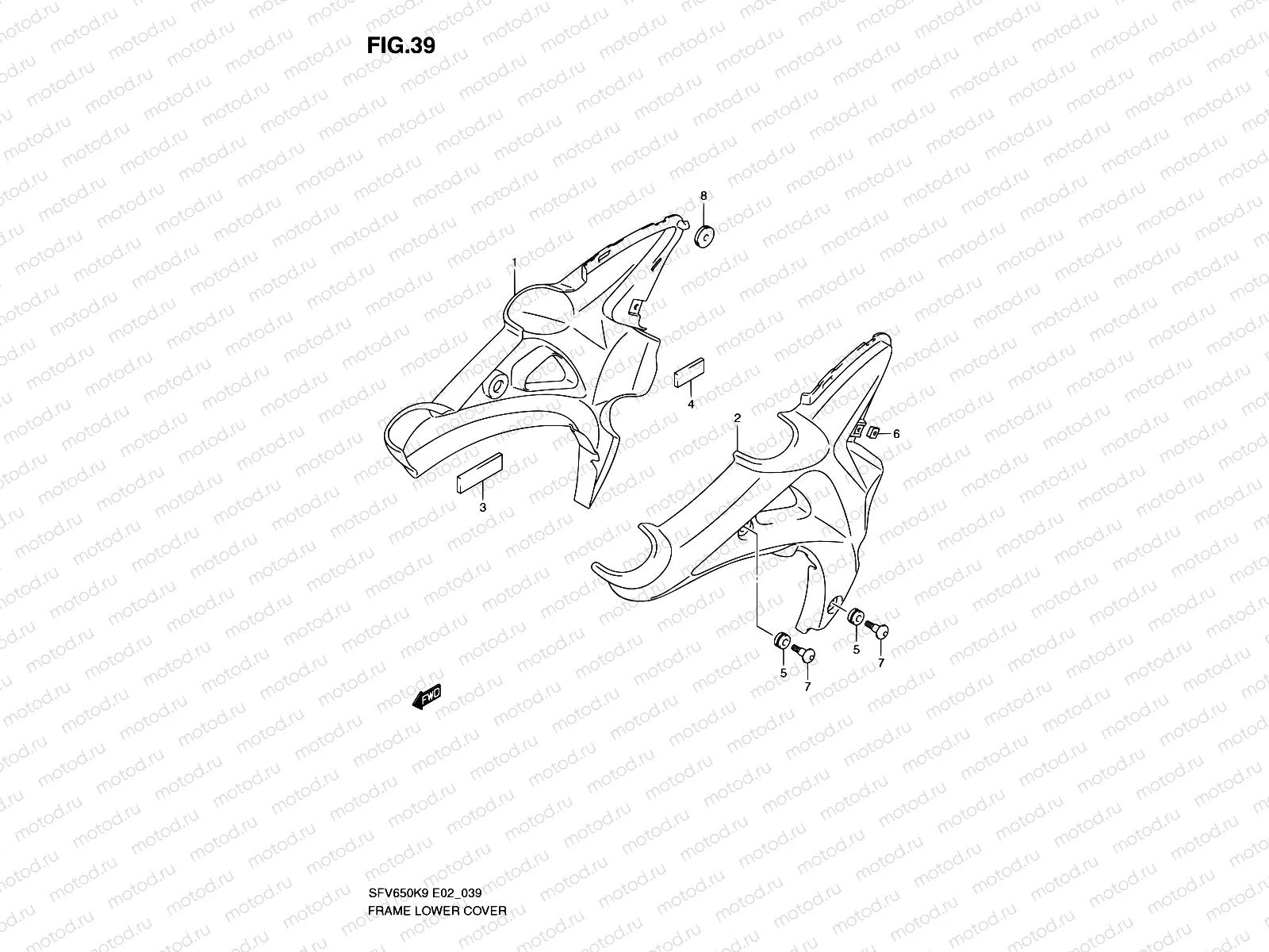 39 - FRAME LOWER COVER