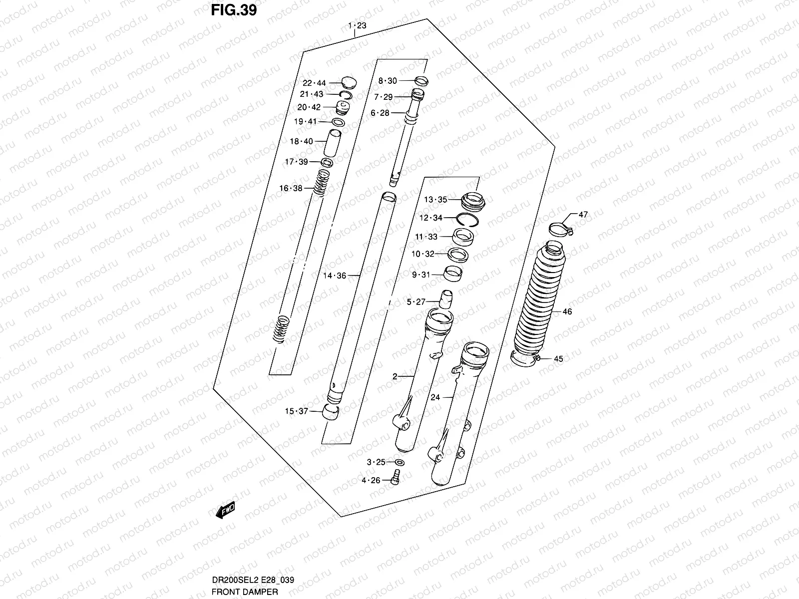 39 - FRONT DAMPER