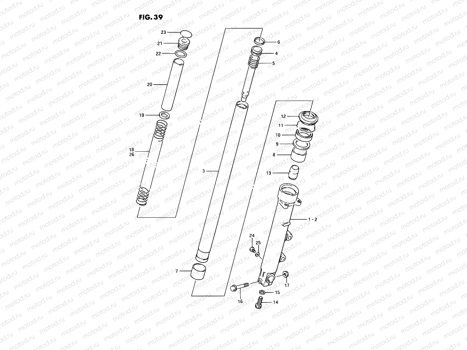 39 - FRONT DAMPER (MODEL J)