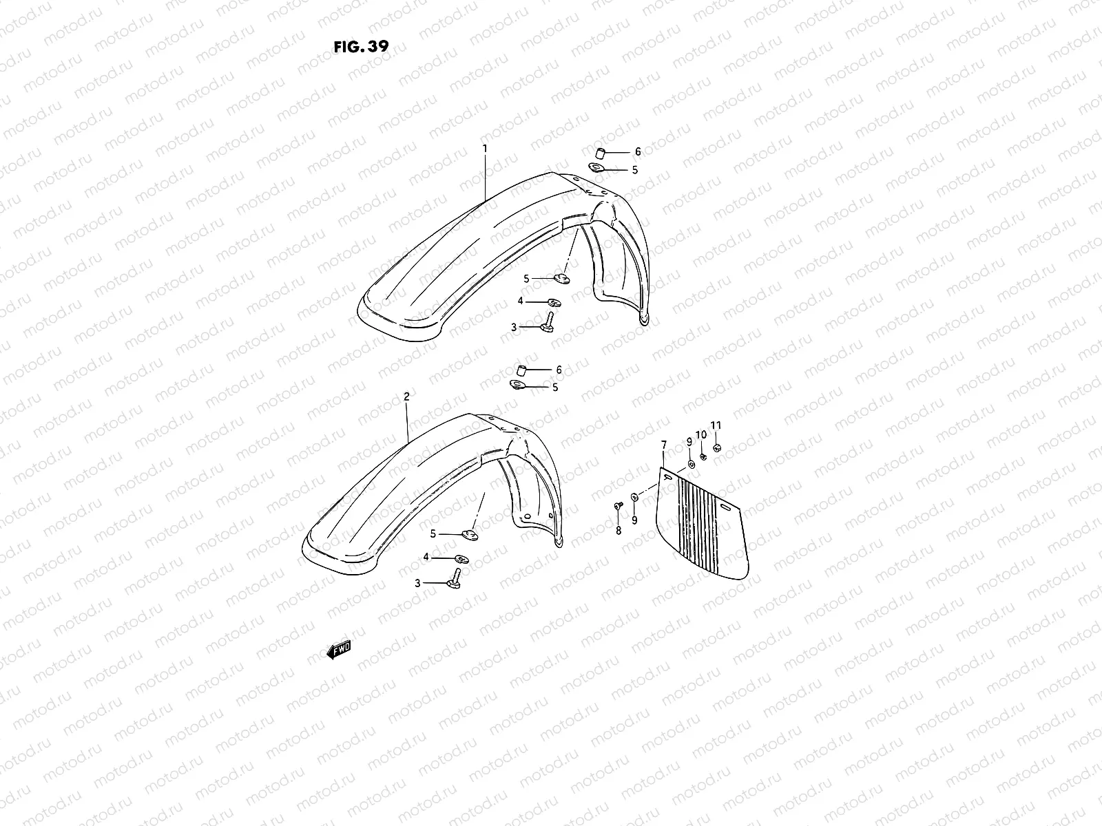39 - FRONT FENDER