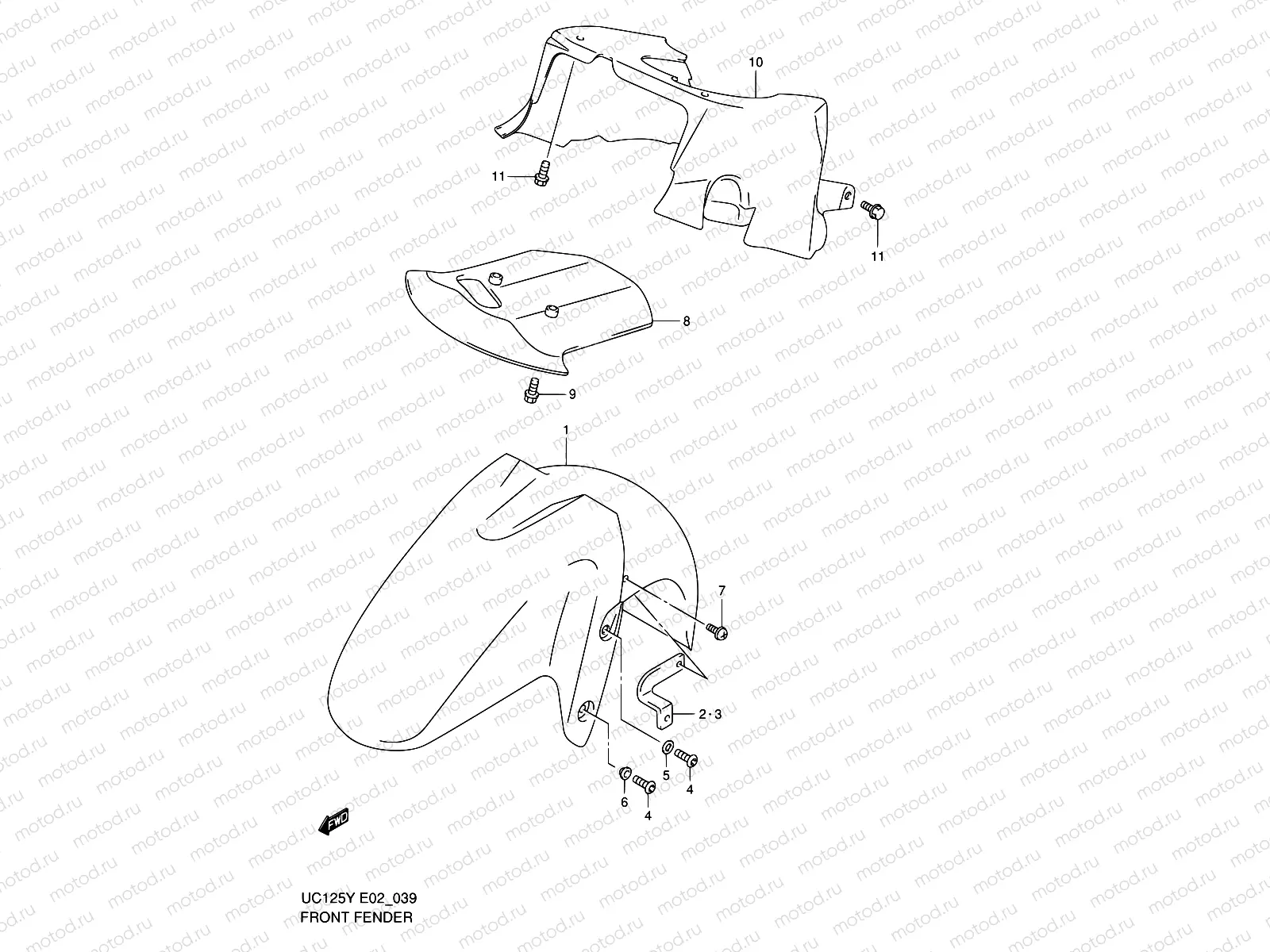 39 - FRONT FENDER