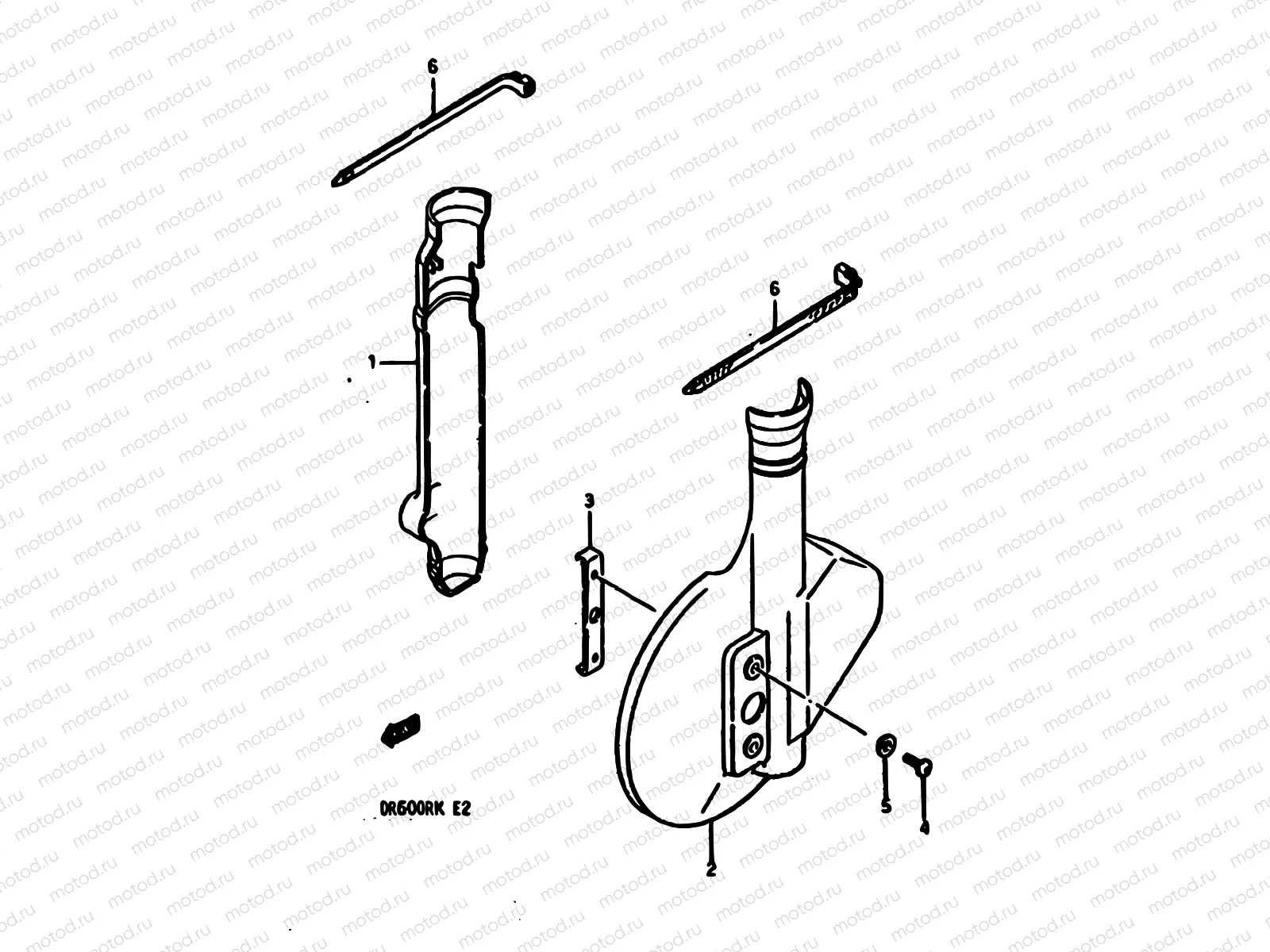 39 - FRONT FORK COVER (MODEL G)