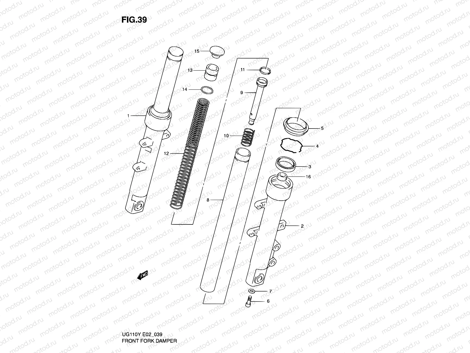 39 - FRONT FORK DAMPER